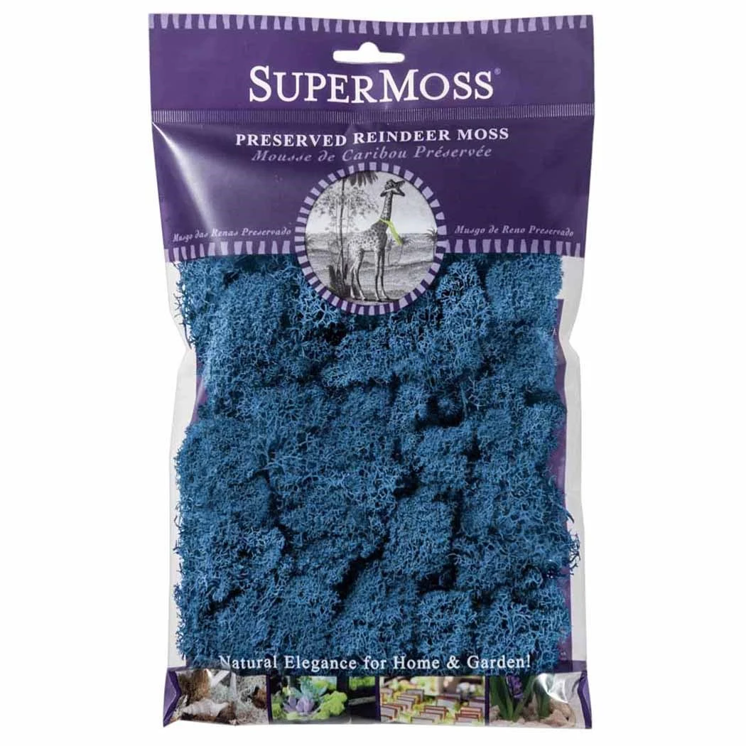 SUPER MOSS SuperMoss 2oz Reindeer Moss Royal Blue — Single Unit