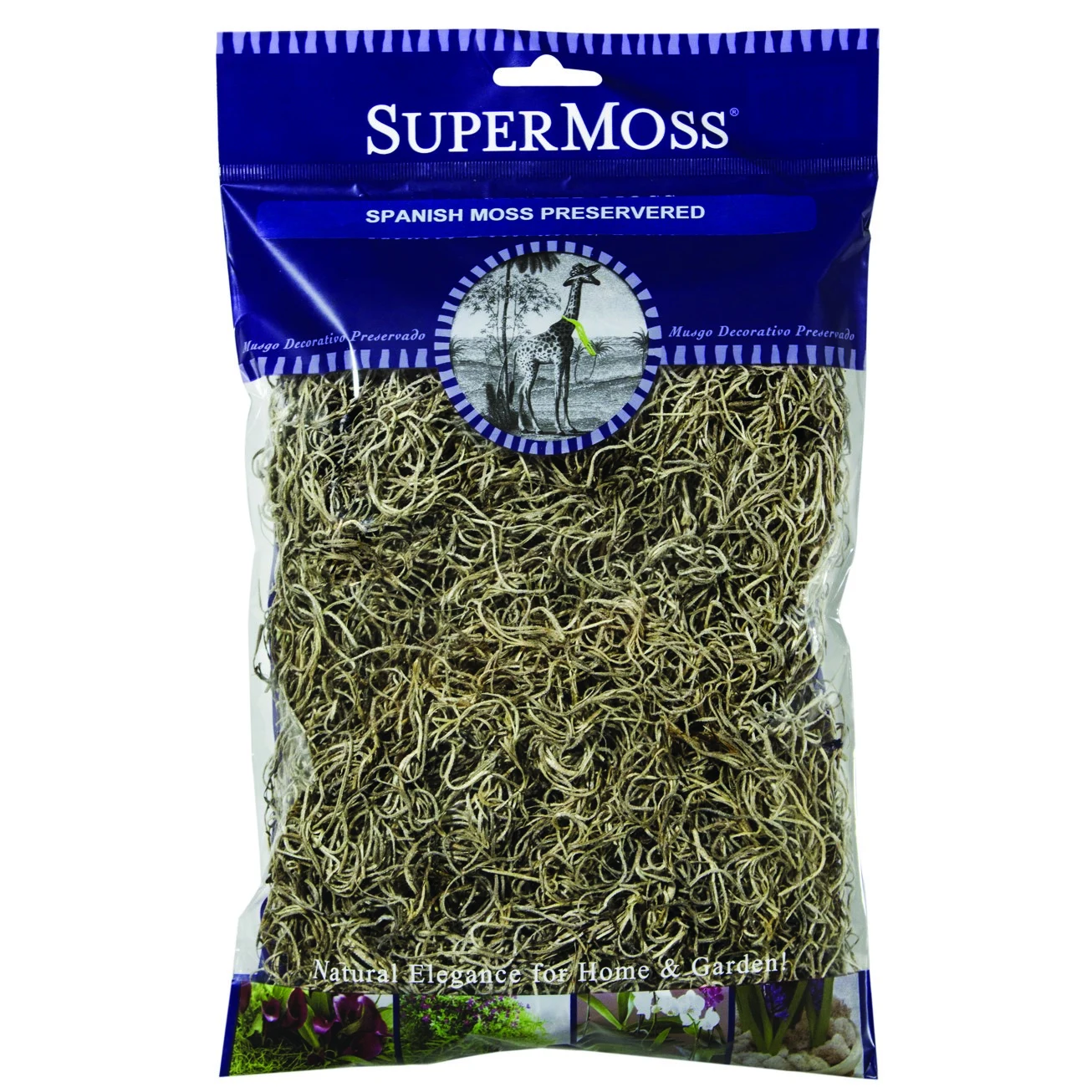 SUPER MOSS SuperMoss 2oz Spanish Moss Preserved Natural — Single Unit
