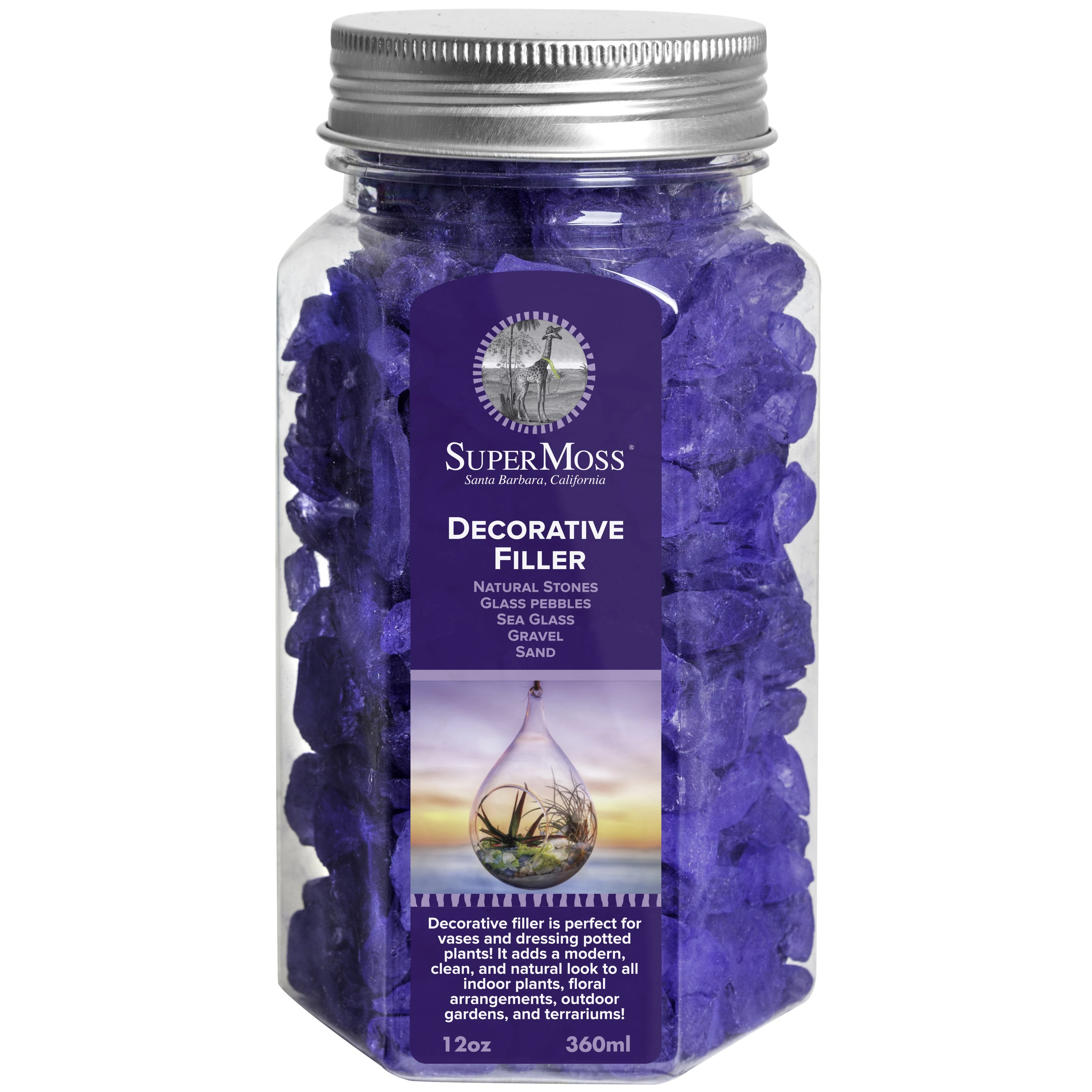 SUPER MOSS SuperMoss 12oz Jar Sea Glass Deep Sea Blue — Single Unit