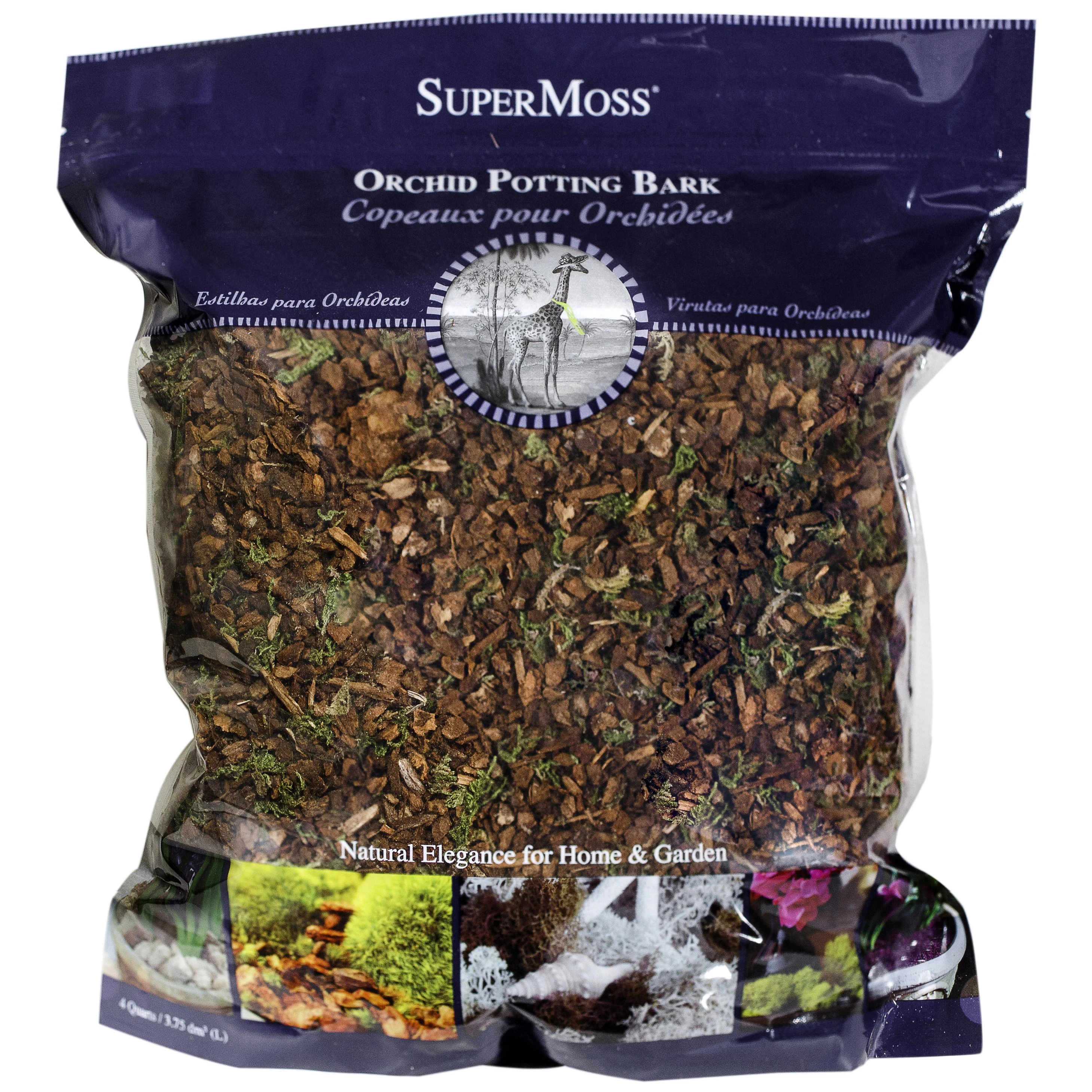 SUPER MOSS SuperMoss 200cu Zip Bag Orchid Potting Mix — Single Unit