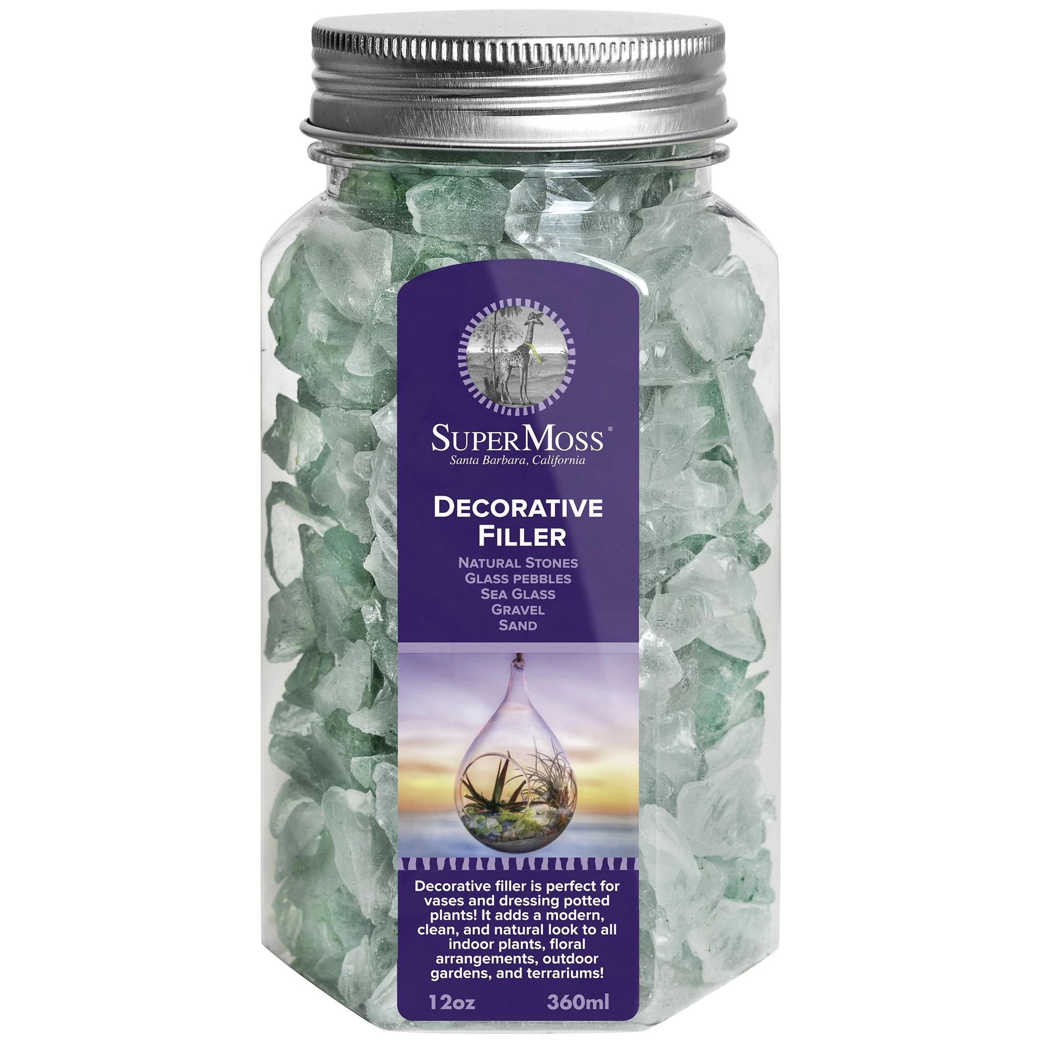 SUPER MOSS SuperMoss 12oz Jar Sea Glass Sage Green — Single Unit