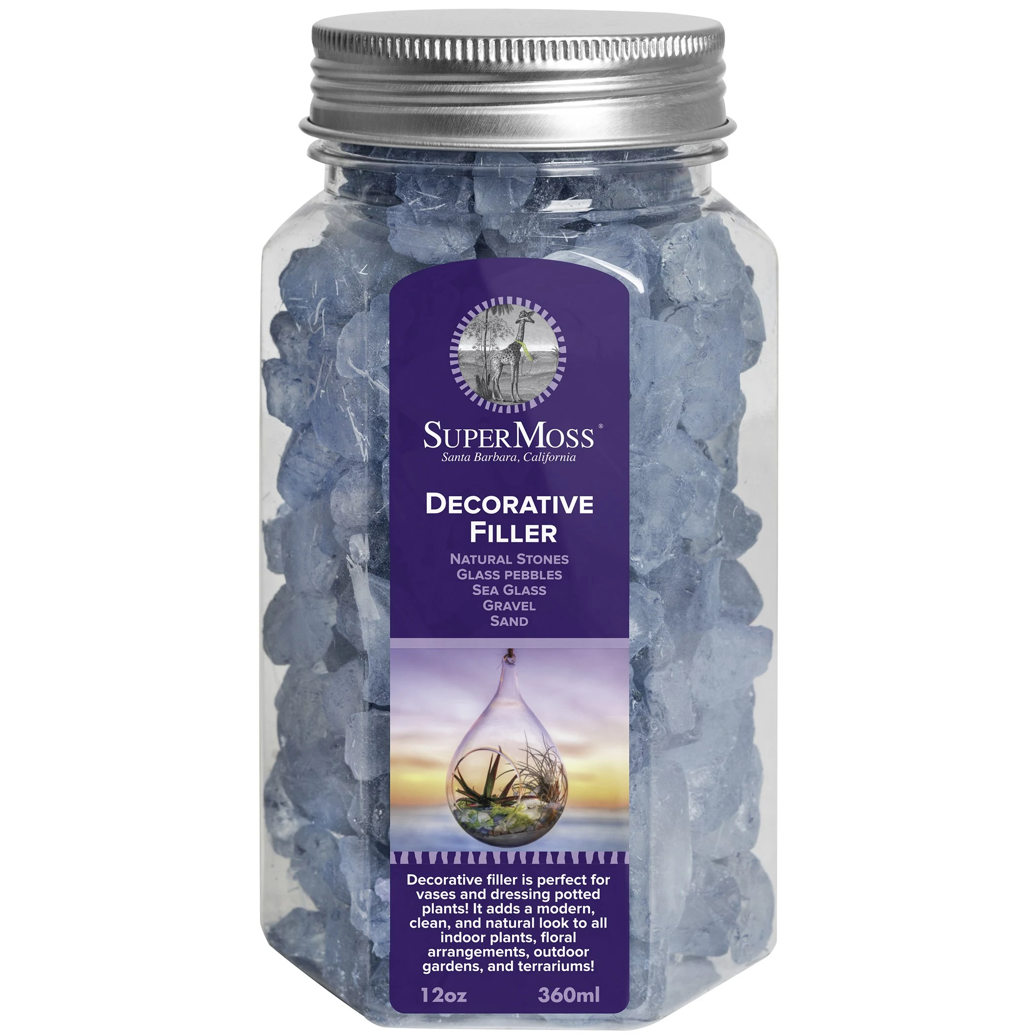 SUPER MOSS SuperMoss 12oz Jar Sea Glass Cold Blue — Single Unit