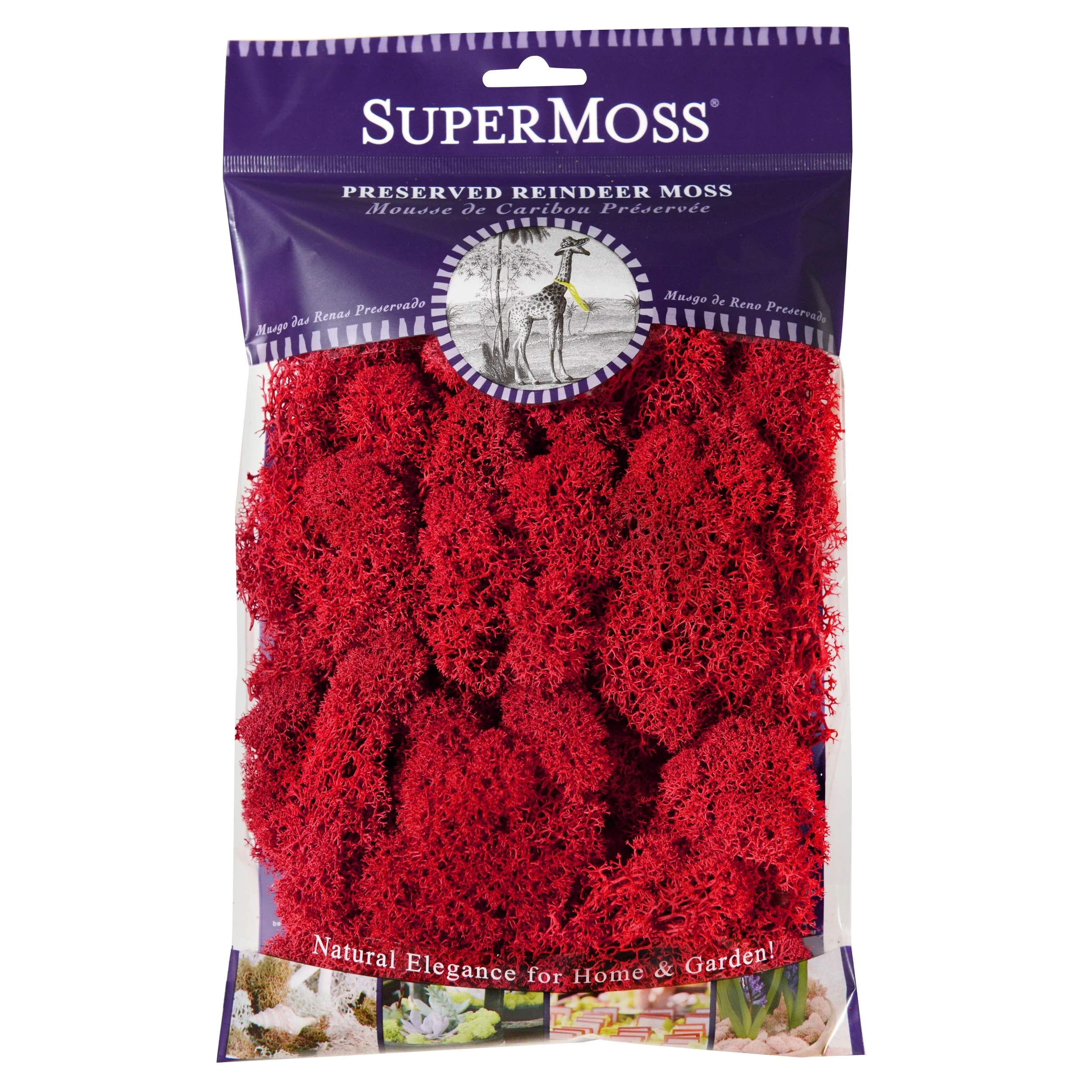 SUPER MOSS SuperMoss 2oz Reindeer Moss Red — Single Unit