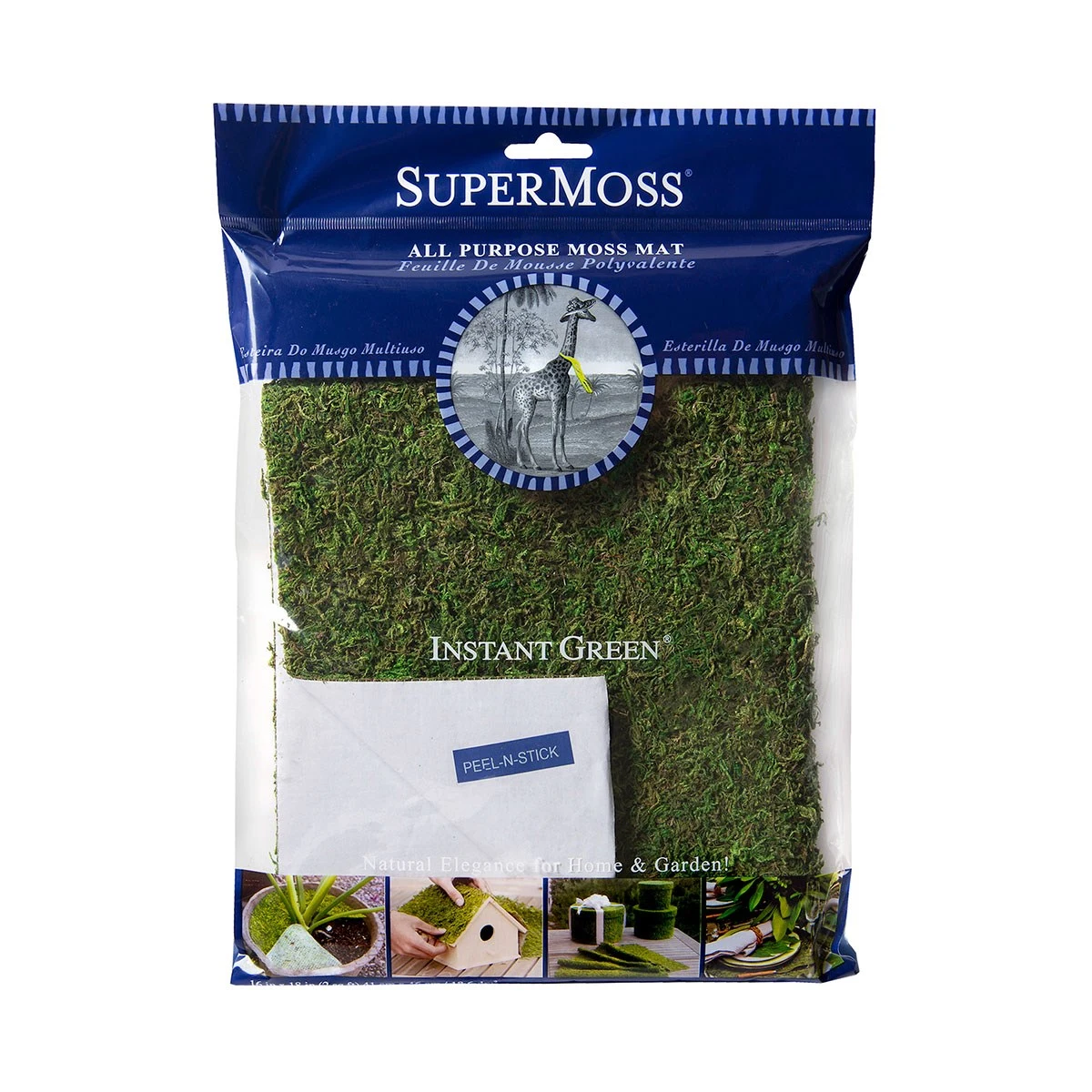SUPER MOSS SuperMoss 16" x 18" Mossmat with Glue — Single Unit