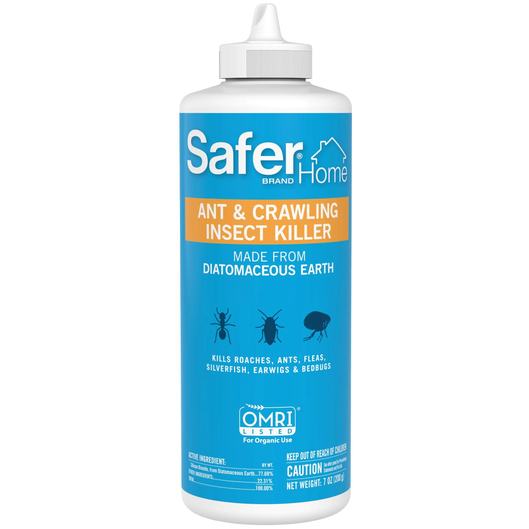 WOODSTREAM CORP Safer Home 7oz Ant & Crawling Insect Killer Diatomaceous Earth OMRI Listed — Single Unit