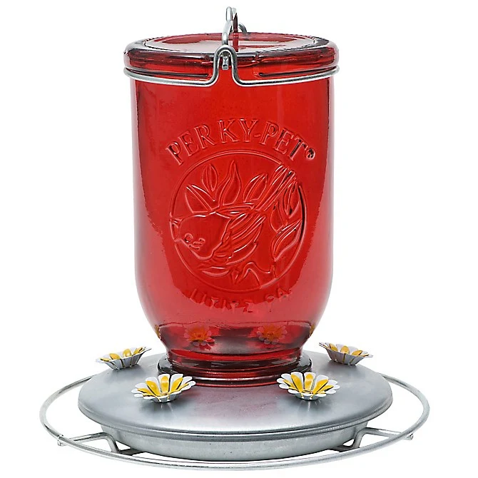 WOODSTREAM CORP Perky Pet Red Mason Jar Hummingbird Feeder — Single Unit