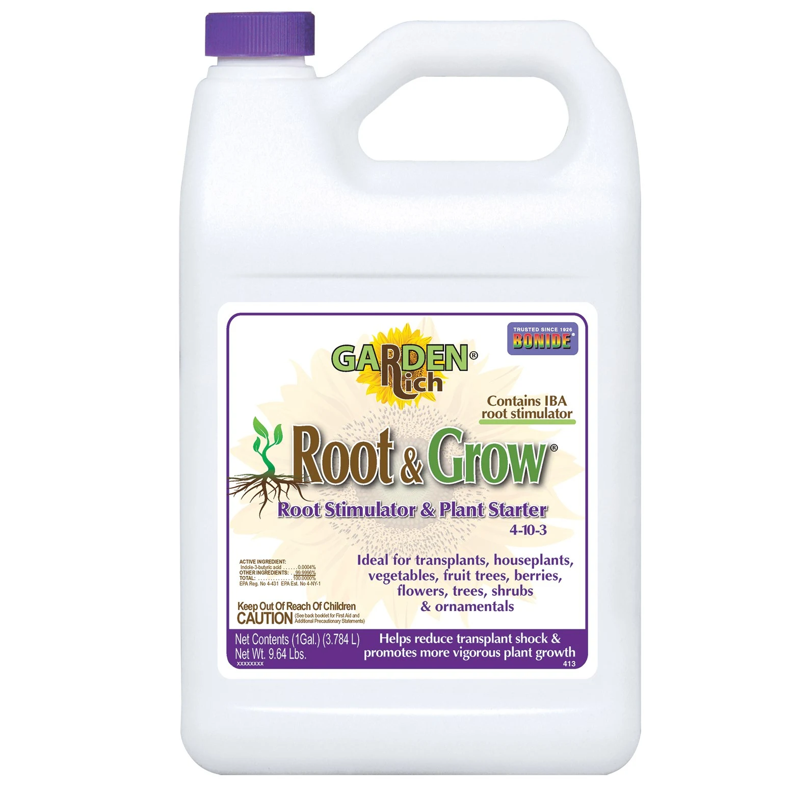 Bonide 1gal Root N' Grow Root Stimulator 4-10-3 — Single Unit