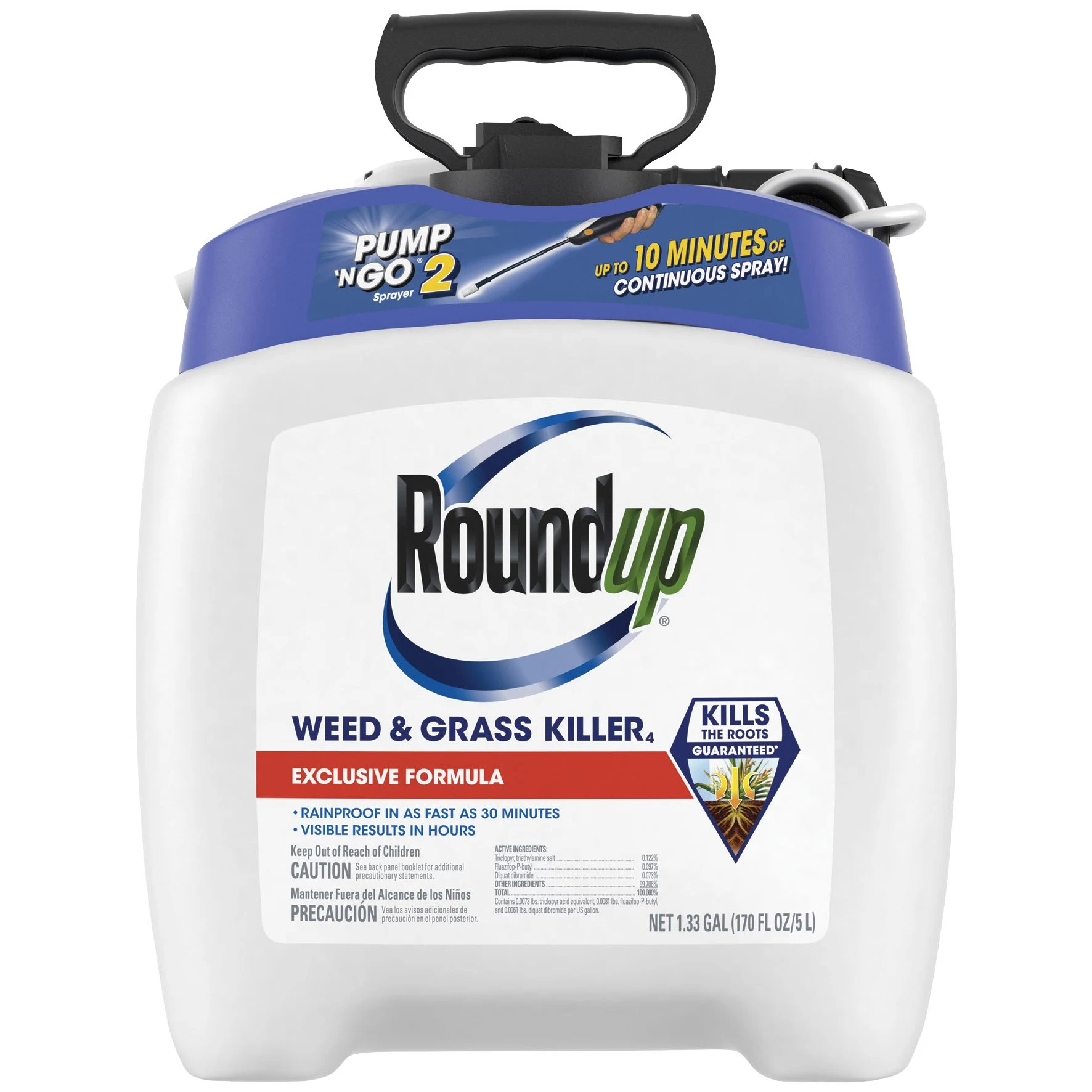 THE SCOTTS COMPANY Roundup 1.33gal Weed & Grass Kill Pump N Go II — Single Unit