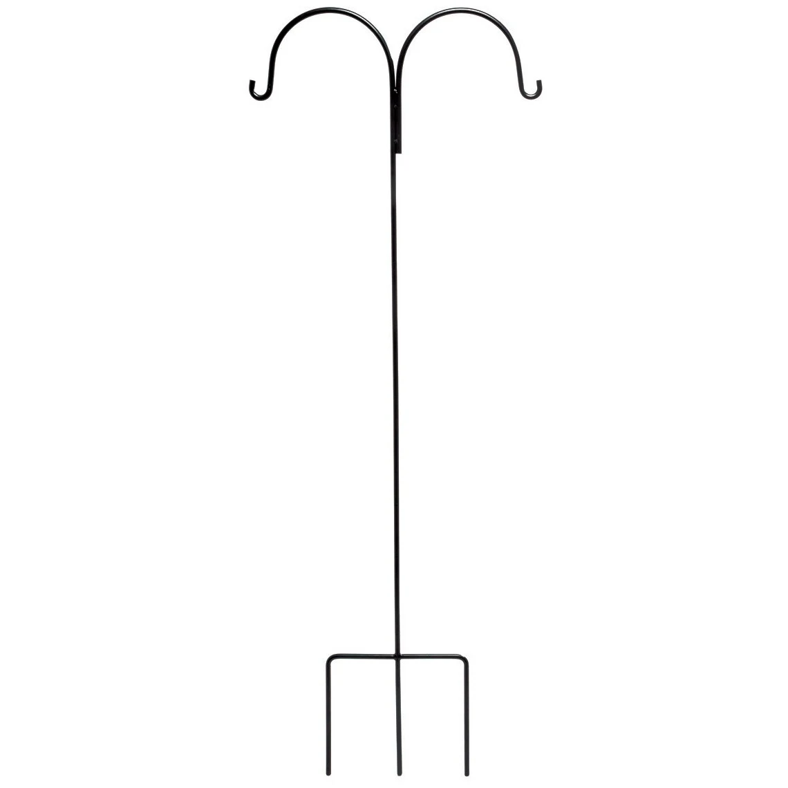 DEER PARK IRONWORKS Deer Park 72" (84") Double Shepherd 9/16" Plant Support Black — Single Unit