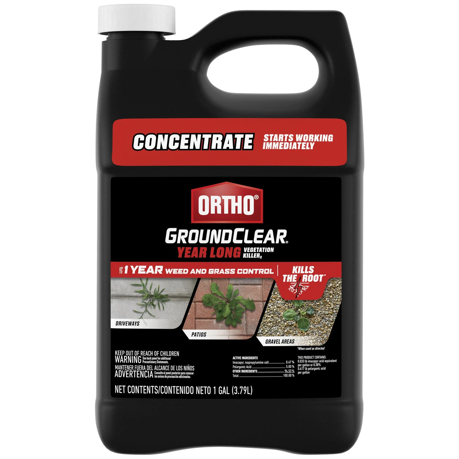THE SCOTTS COMPANY Ortho 1gal GroundClear Vegetation Killer Concentrate — Single Unit