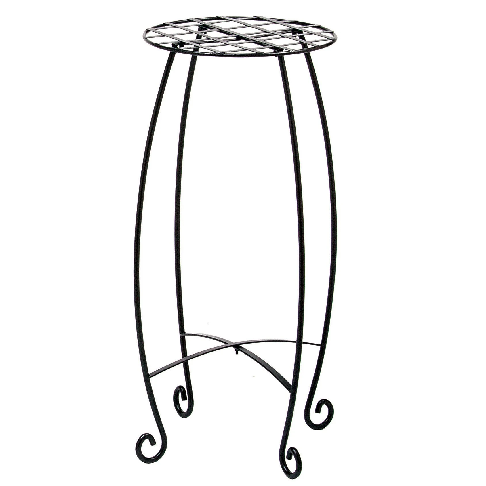 DEER PARK IRONWORKS Deer Park 21" Lattice Plant Stand Black — Single Unit