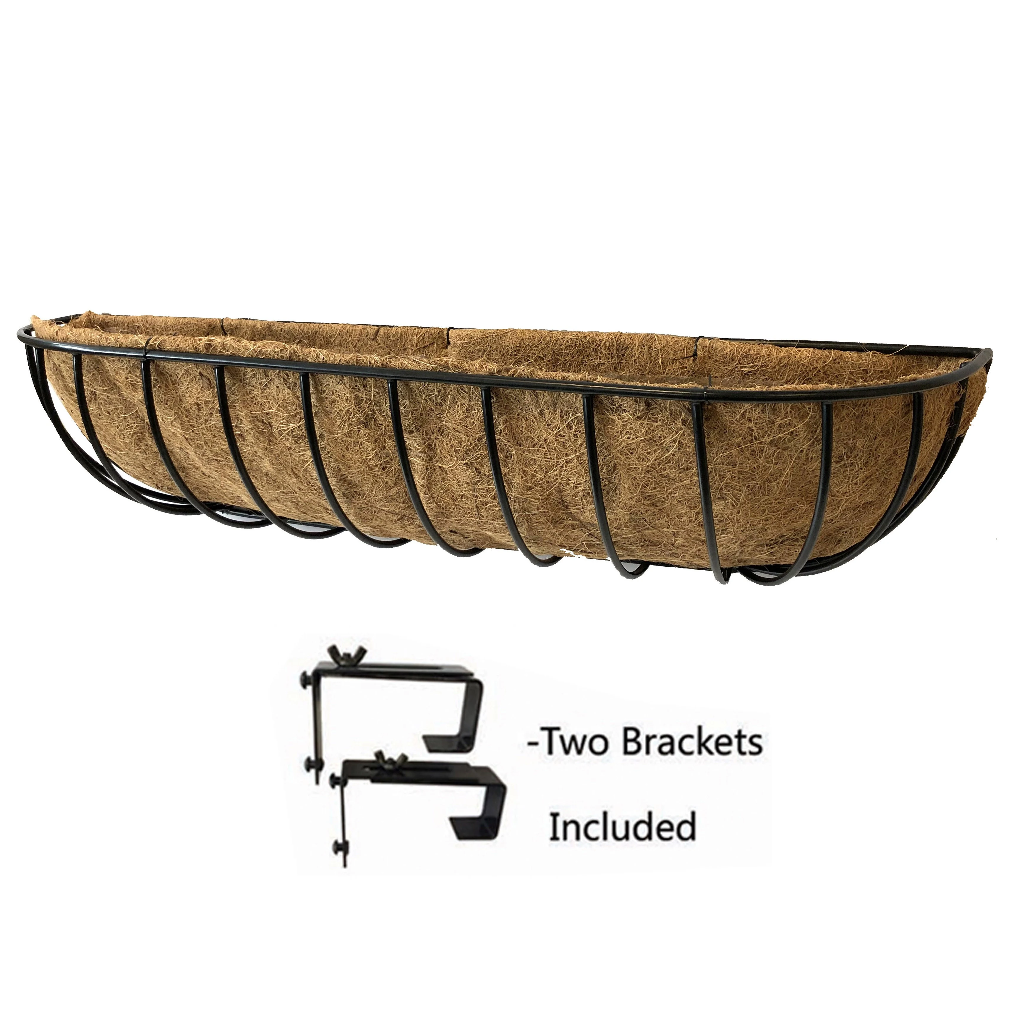 SUZHOU YIRAN SCI &TECH CO LTD Gardener Select 36" Cottage Window Deck Planter with 2 Brackets — Single Unit