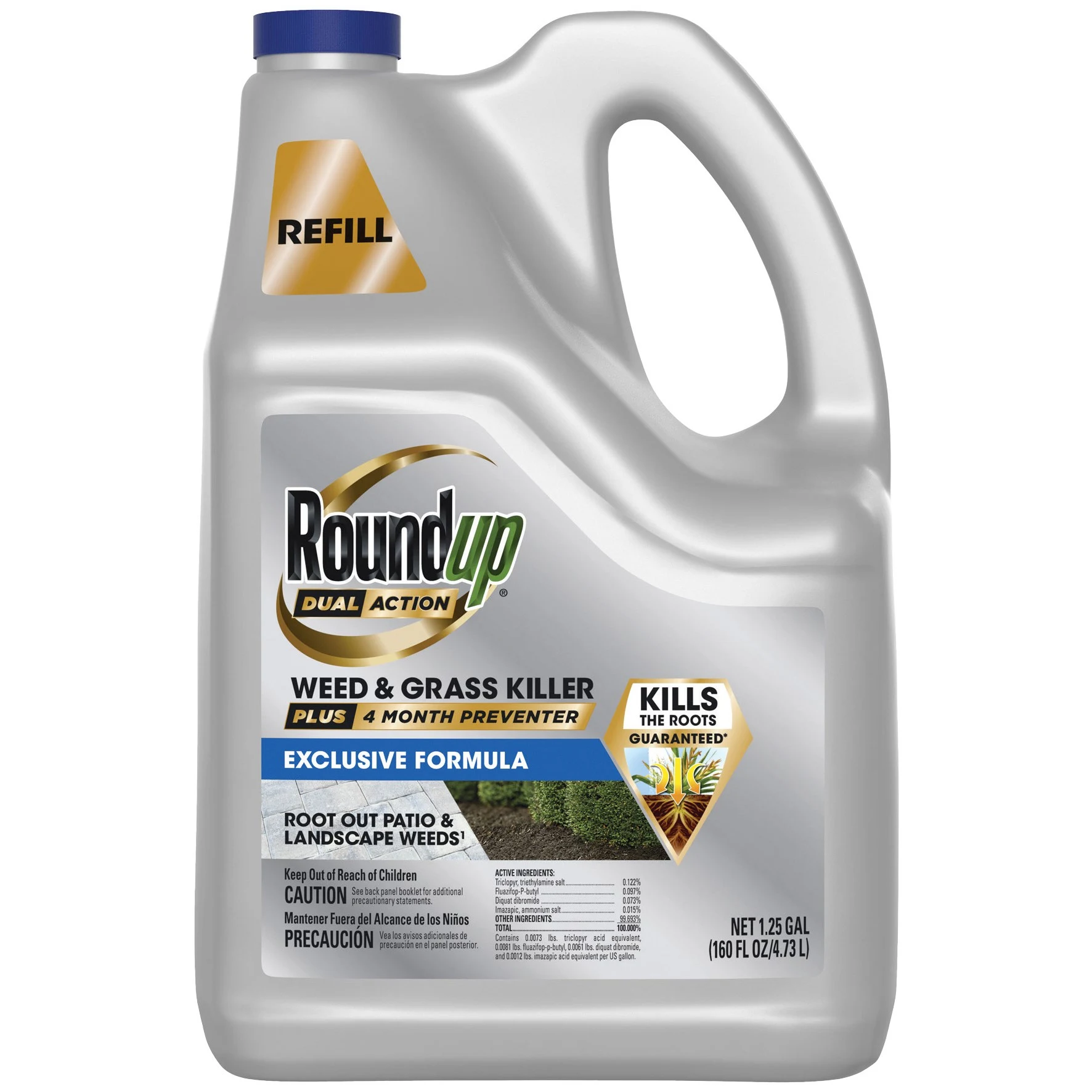 THE SCOTTS COMPANY Roundup 1.25gal Dual Action Weed Grass Kill Preventer RTU — Single Unit