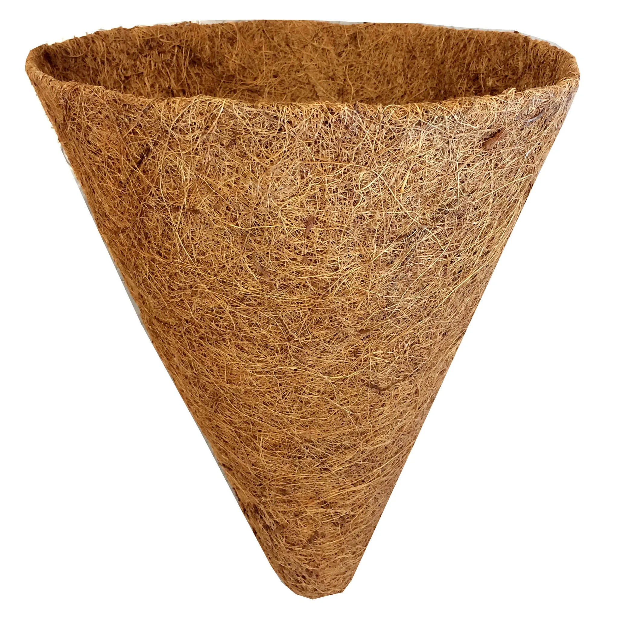 SUZHOU YIRAN SCI &TECH CO LTD Gardener Select 12" Cone Coco Liner for Plaid Hanging Basket #GSALWN1664 — Single Unit