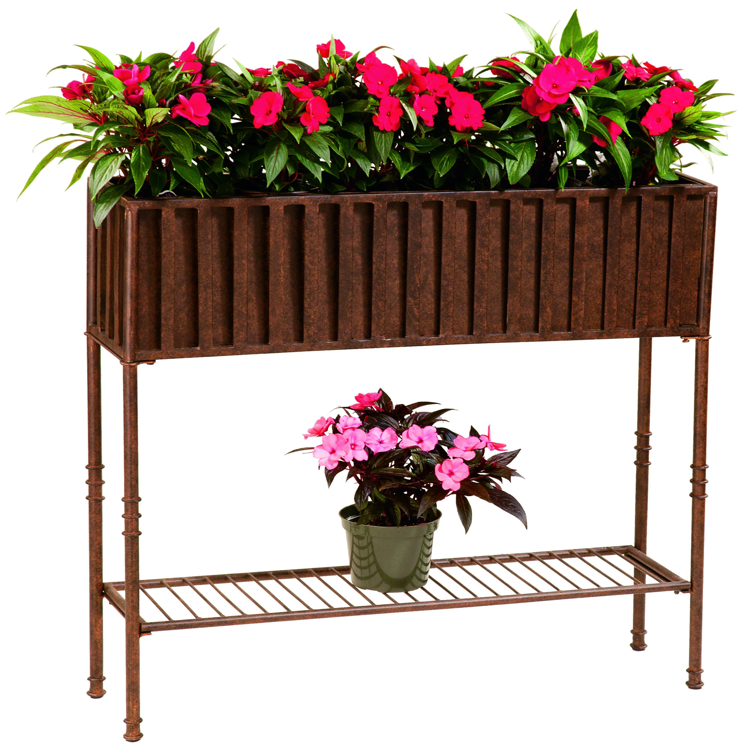 DEER PARK IRONWORKS Deer Park 35" Solera Planter w/ Tin Liner — Single Unit