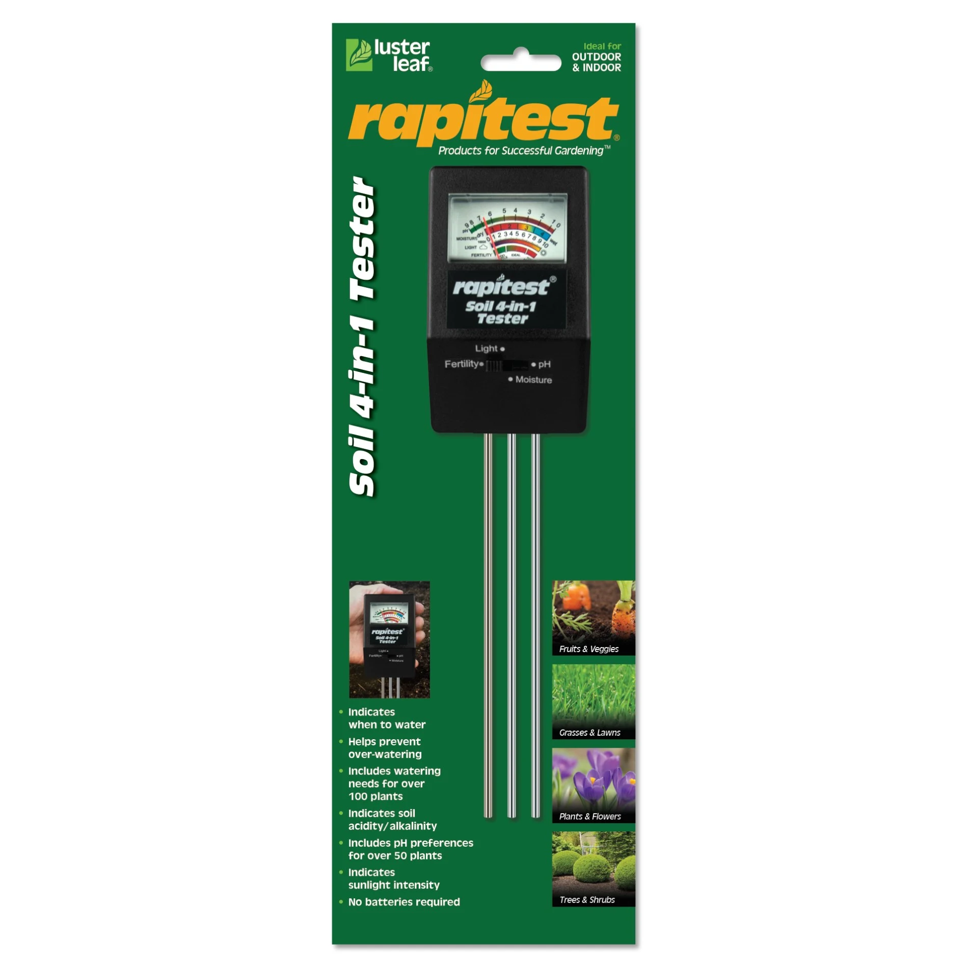 LUSTER LEAF PRODUCTS INC Luster Leaf Rapitest 4 In 1 Tester — Single Unit