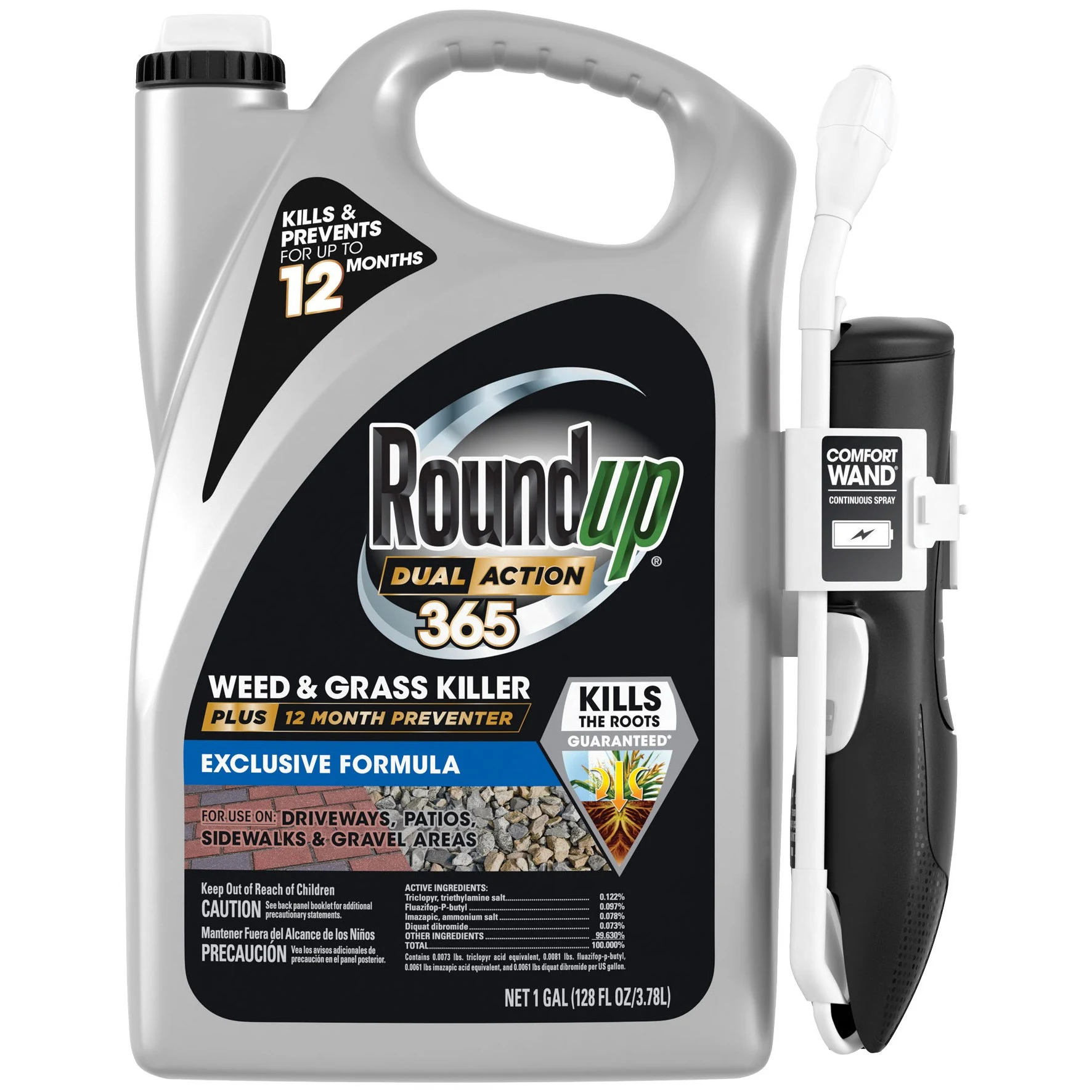 THE SCOTTS COMPANY Roundup 1gal Dual Action 365 Weed Killer Preventer Wand — Single Unit