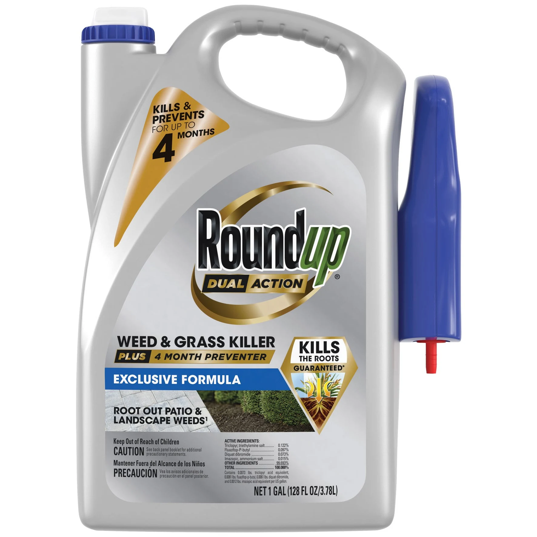 THE SCOTTS COMPANY Roundup 1gal Dual Action Weed Grass Kill Preventer RTU — Single Unit