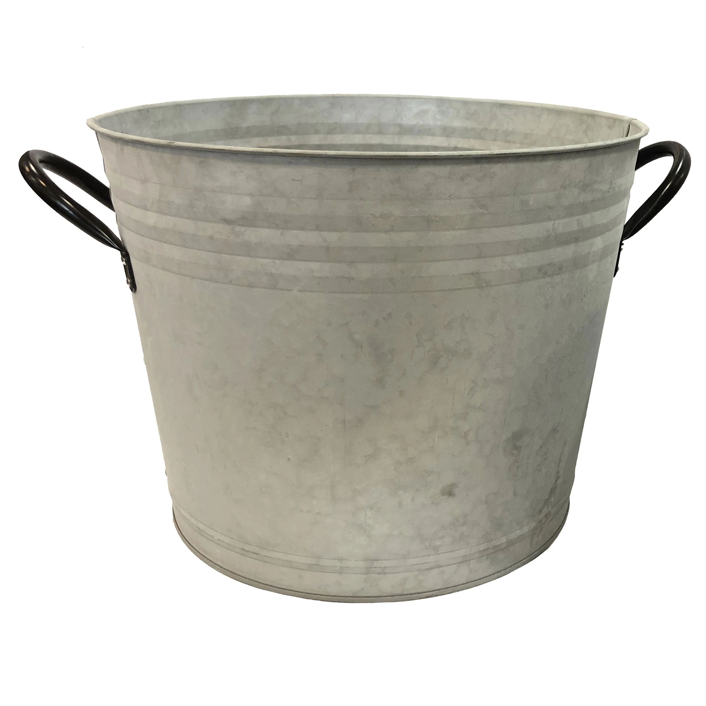 SUZHOU YIRAN SCI &TECH CO LTD Gardener Select 11.8" White Metal Planter with Handles — Single Unit