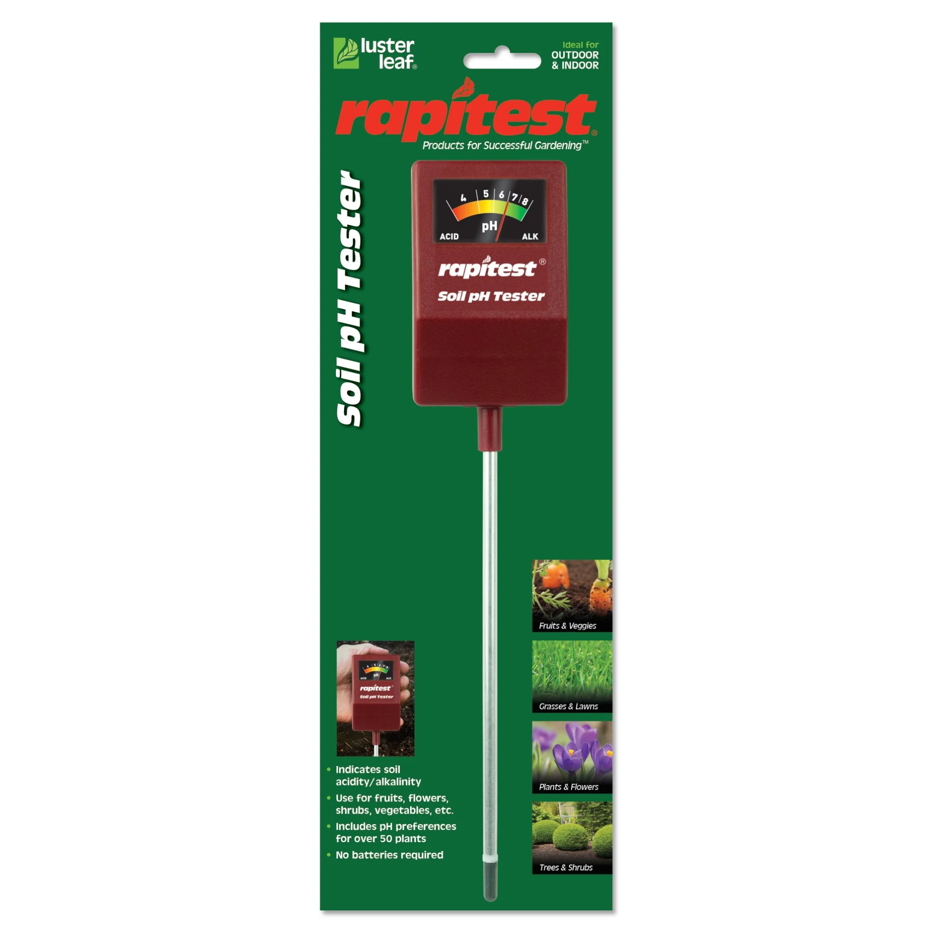 LUSTER LEAF PRODUCTS INC Luster Leaf Soil pH Tester — Single Unit