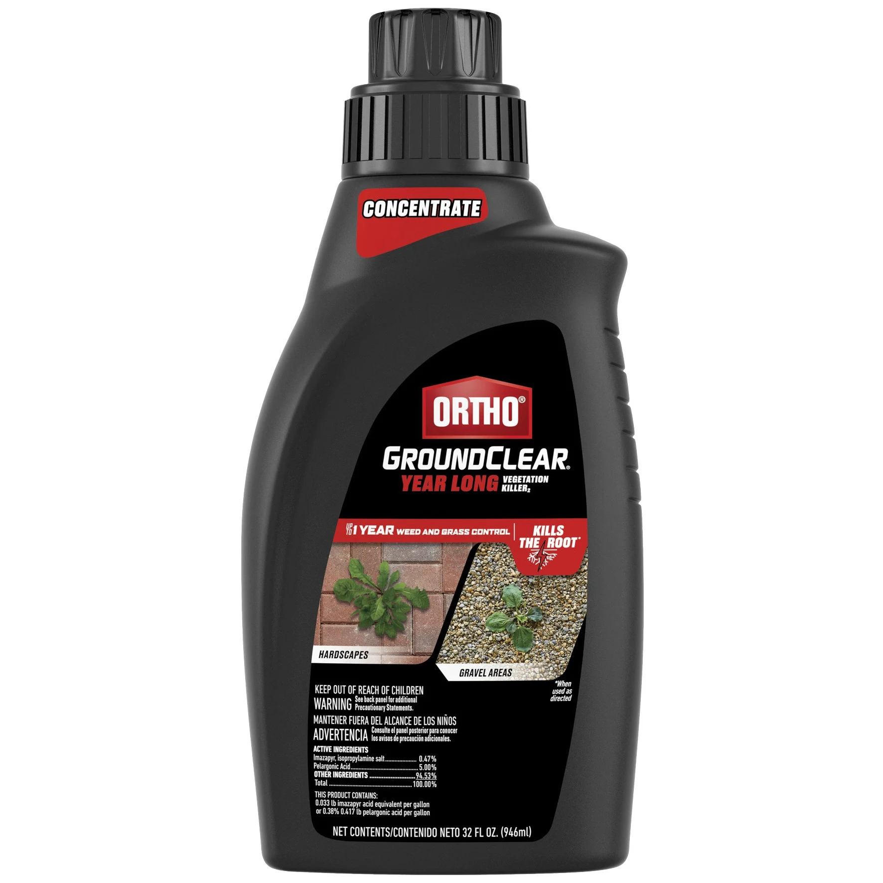 THE SCOTTS COMPANY Ortho 32oz GroundClear Vegetation Killer Concentrate — Single Unit
