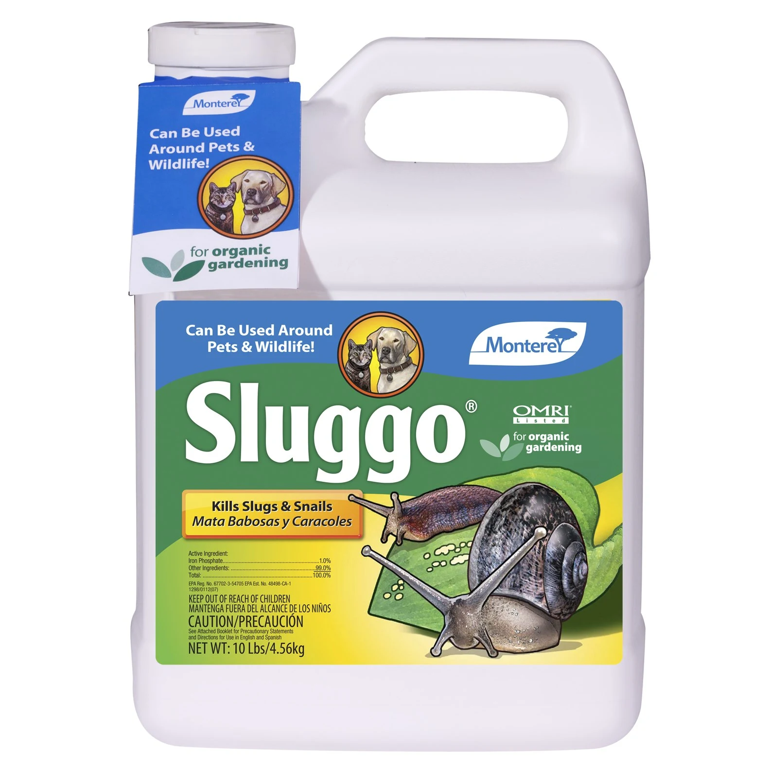 LAWN AND GARDEN PRODUCTS Monterey 10# Sluggo Jug OMRI — Single Unit