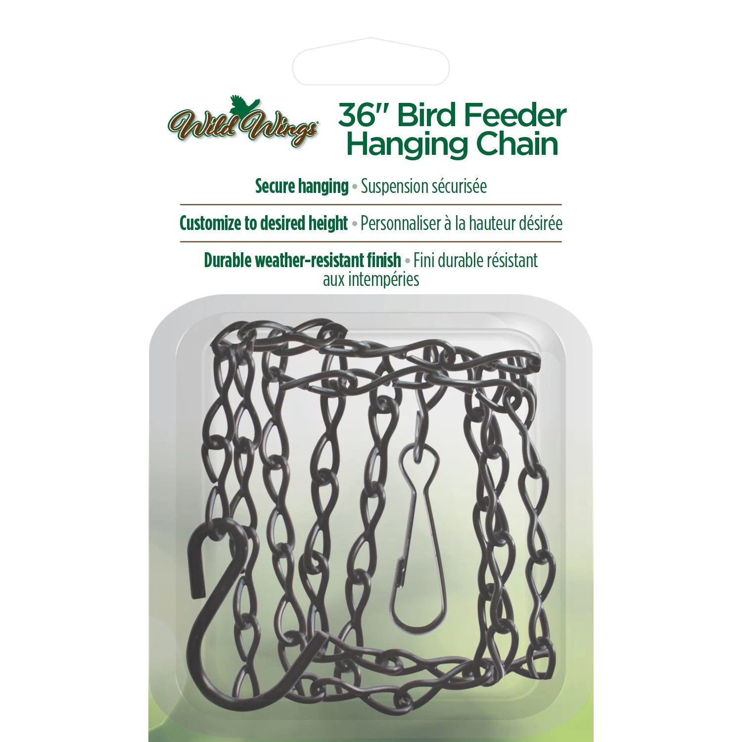 NATURES WAY PRODUCTS, LLC Natures Way 36in Metal Bird Feeder Hanging Chain Black — Single Unit