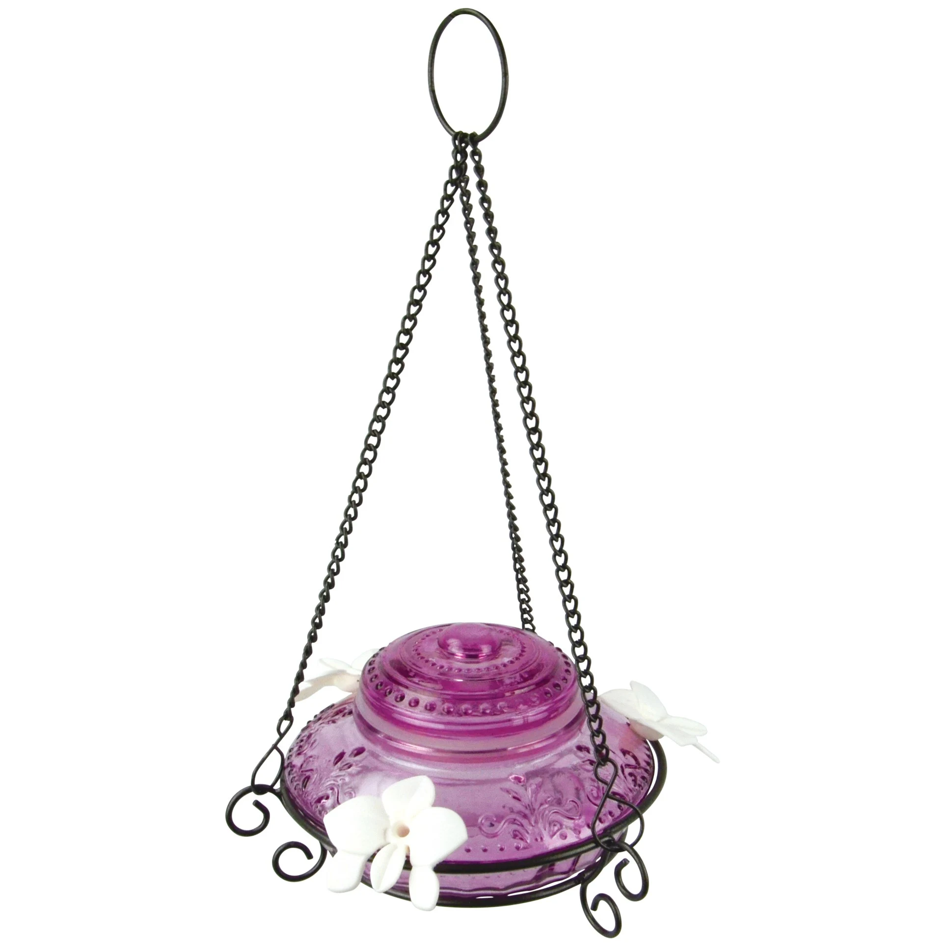 NATURES WAY PRODUCTS, LLC Natures Way 14oz Antique Glass Top-Fill Hummingbird Feeder Plum — Single Unit