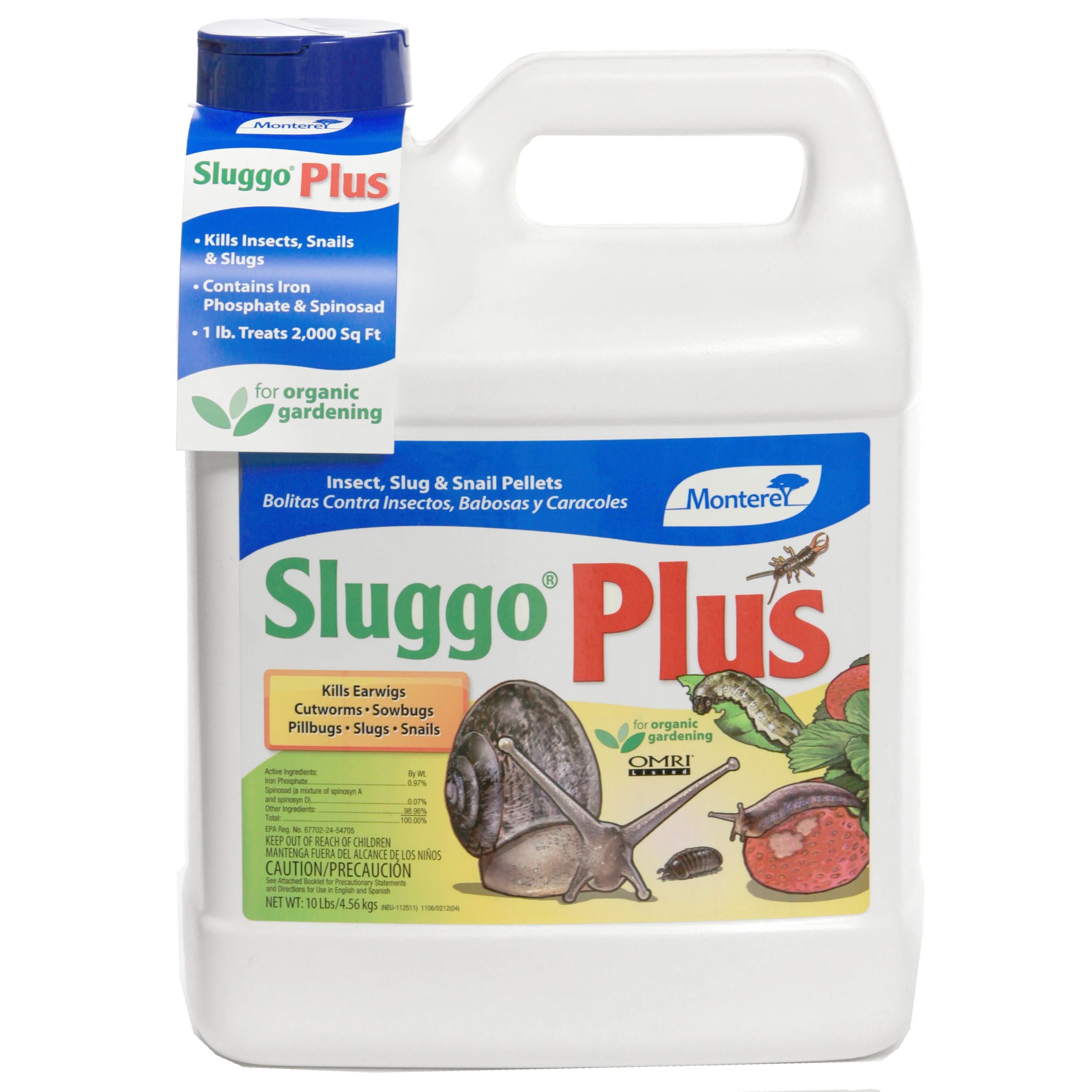 LAWN AND GARDEN PRODUCTS Monterey 10# Sluggo Plus Jug — Single Unit