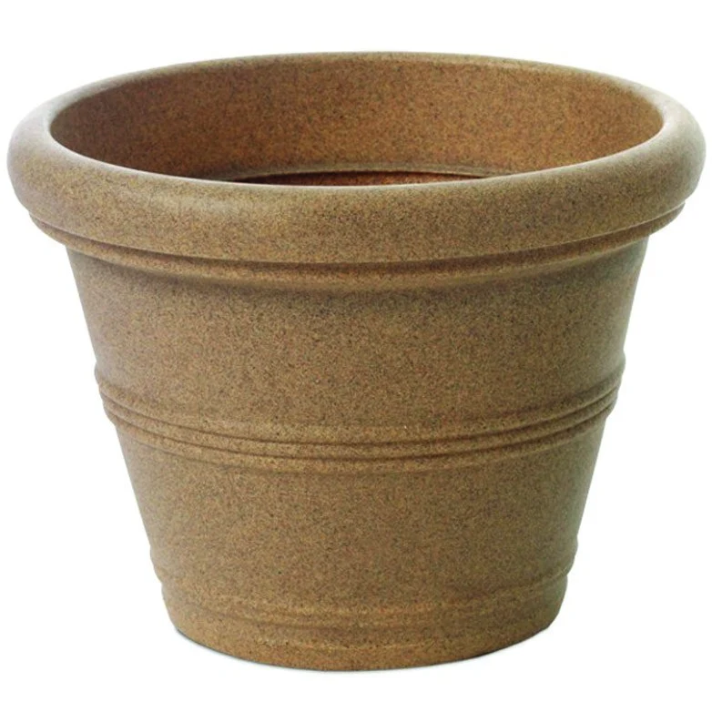 TUSCO PRODUCTS Tusco 30" Rolled Rim Planter Sandstone — Single Unit