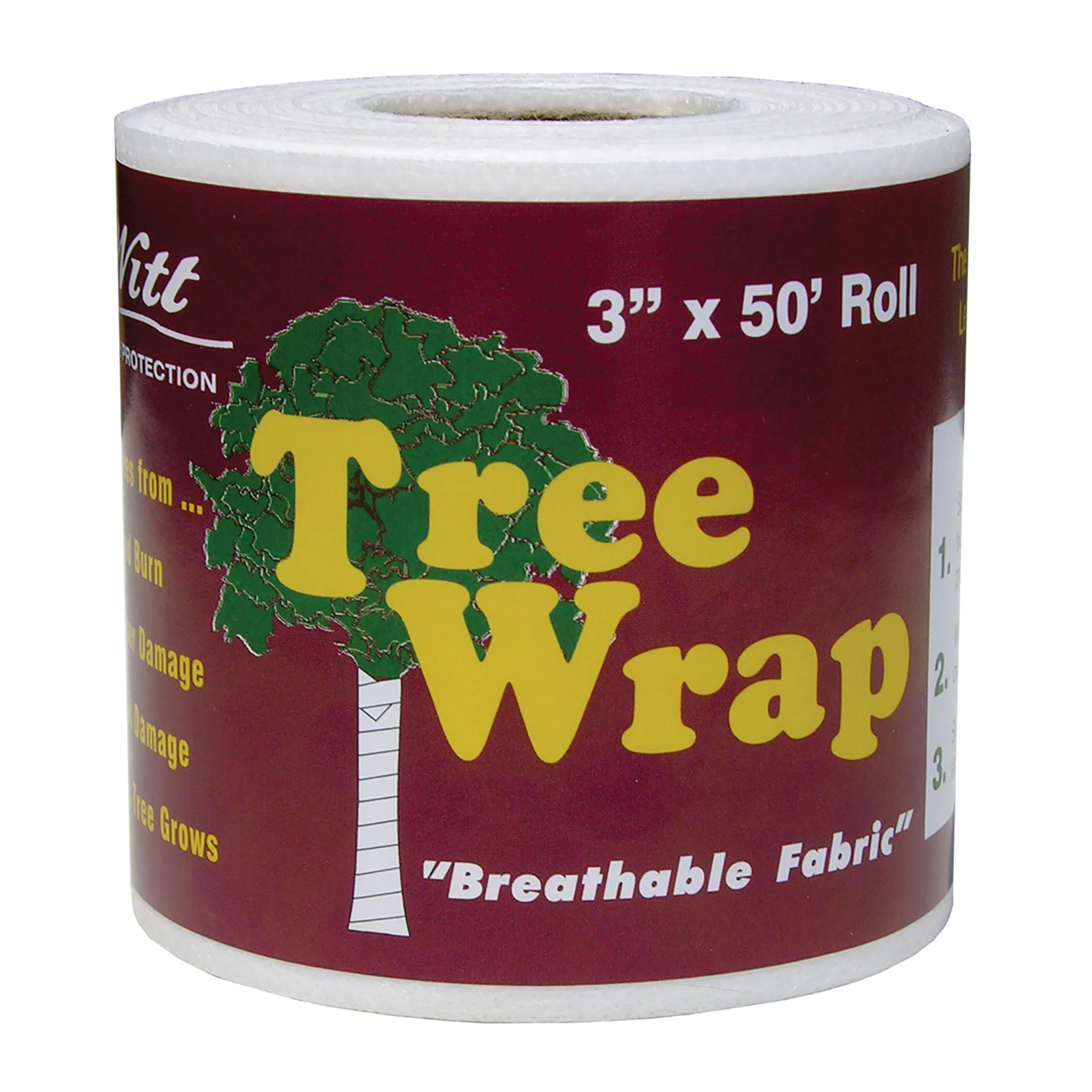 Dewitt 3"x50' Retail Tree Wrap White — Single Unit