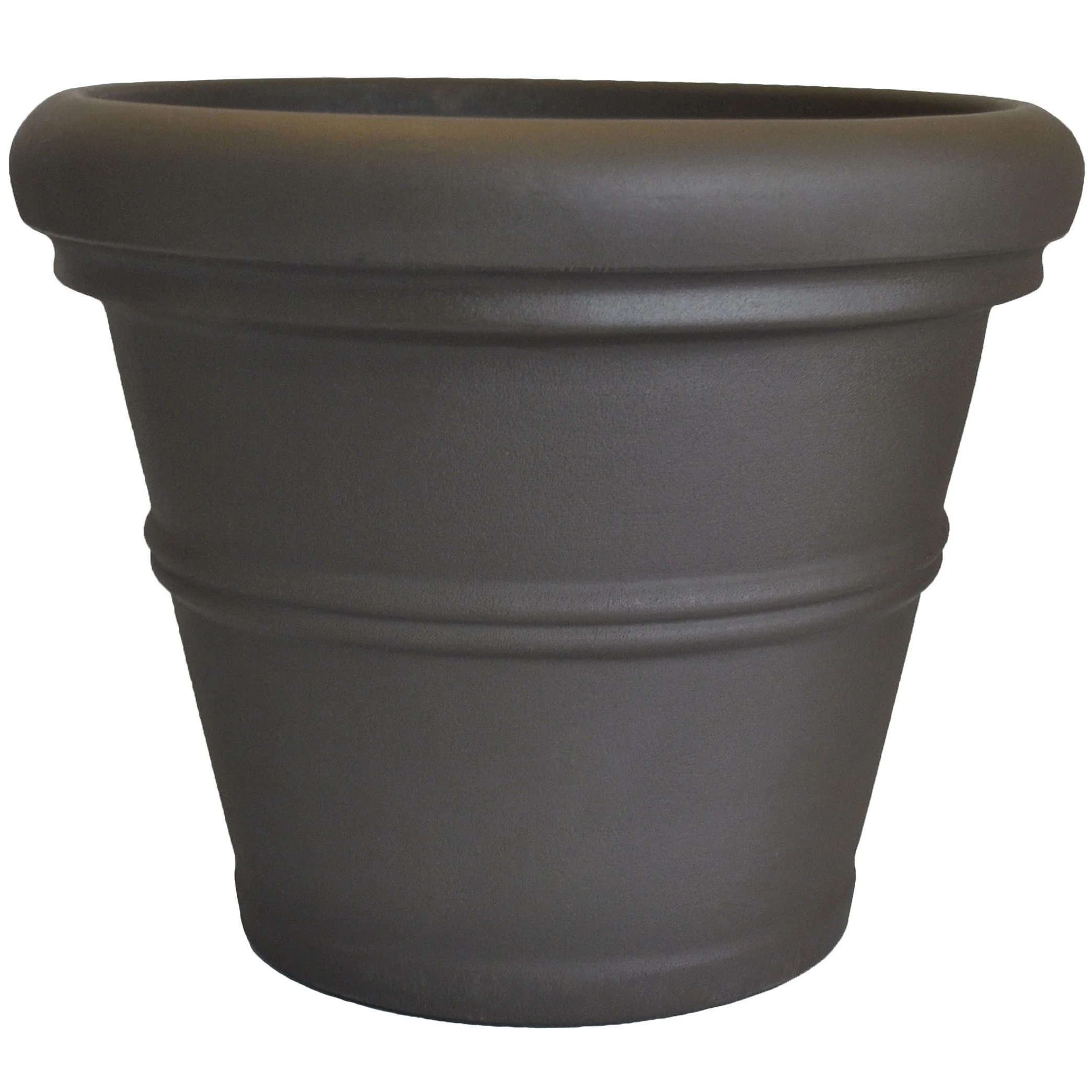 TUSCO PRODUCTS Tusco 15.5" Rolled Rim Planter Espresso — Single Unit