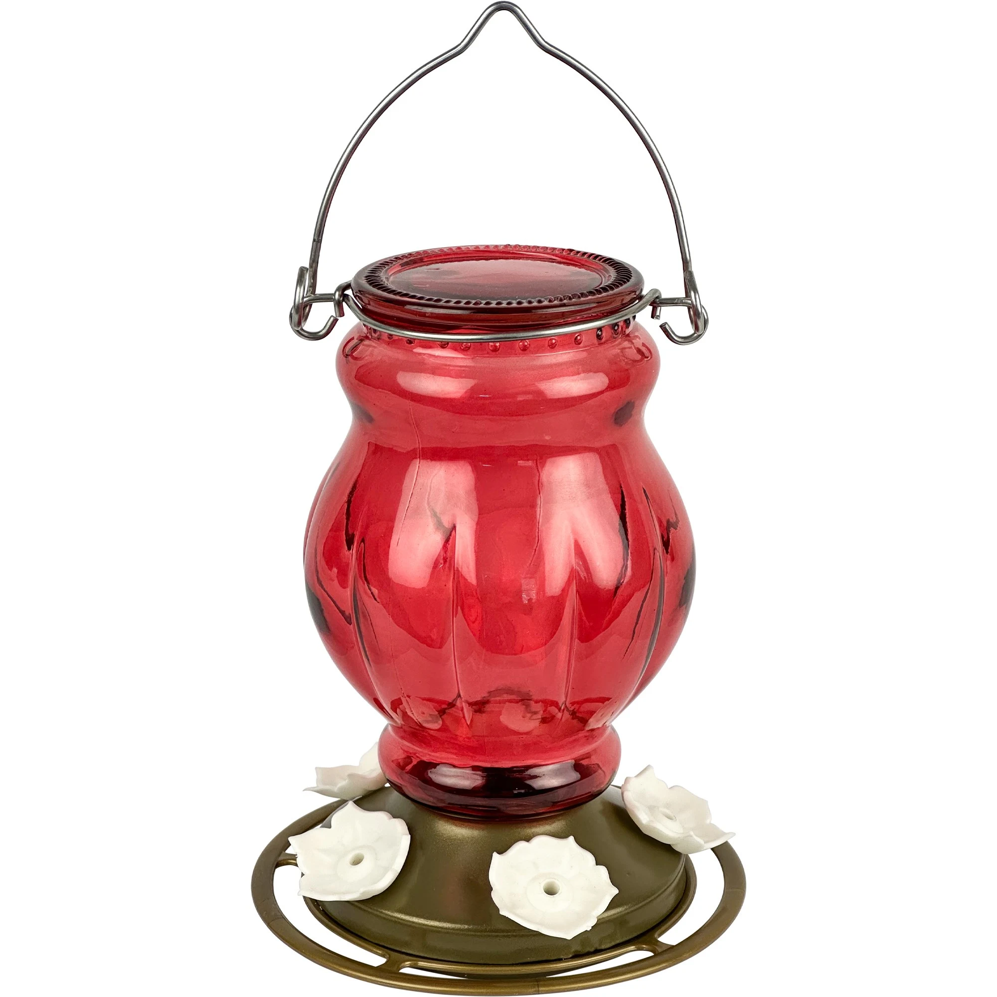 NATURES WAY PRODUCTS, LLC Natures Way 25oz Antique Glass Hummingbird Feeder Ruby Visions — Single Unit
