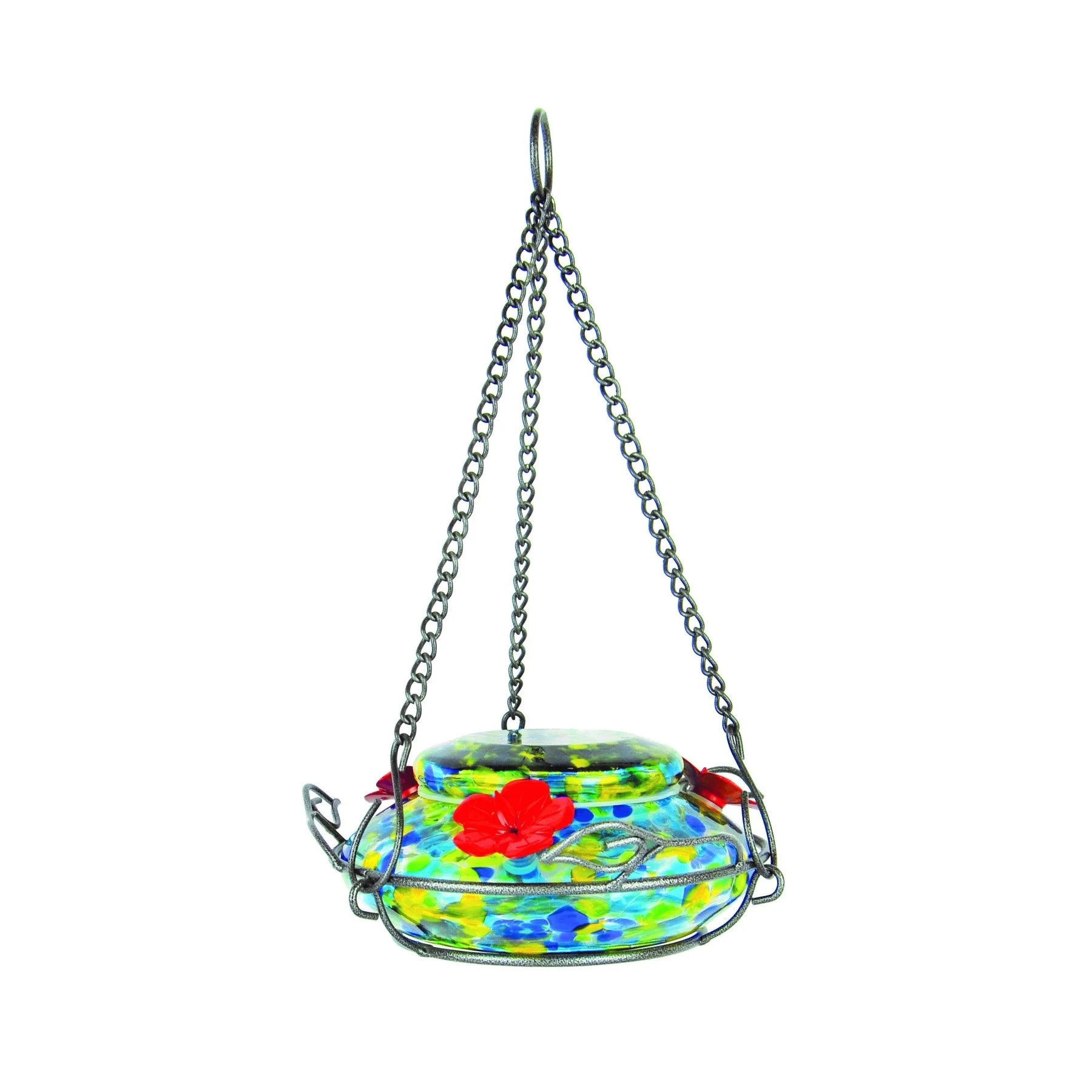 NATURES WAY PRODUCTS, LLC Natures Way 16oz Garden Top Fill Hummingbird Feeder Illuminated Spring Rain — Single Unit