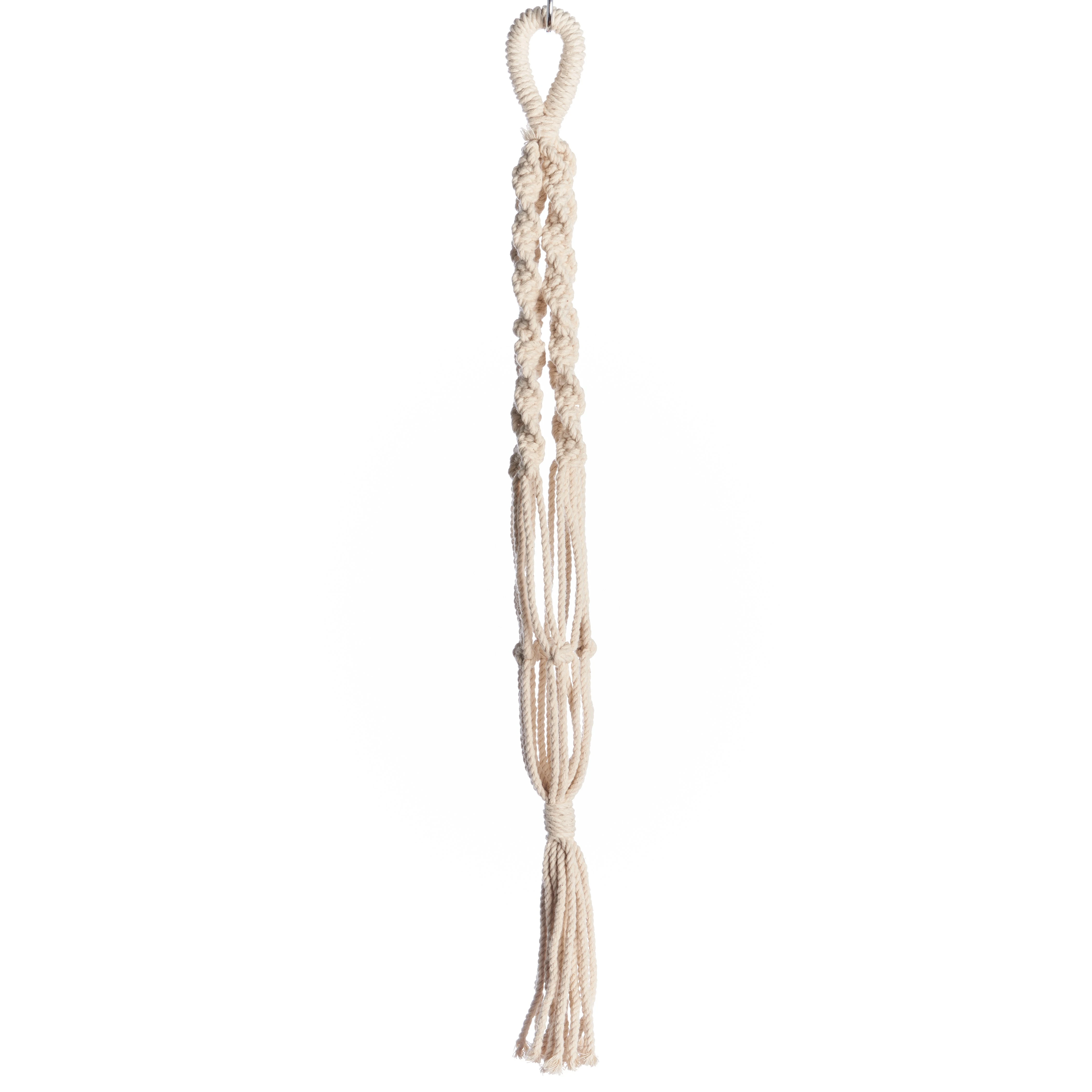 PRIMITIVE PLANTERS Primitive 17" Mini Woven Hanger Twisted — Single Unit