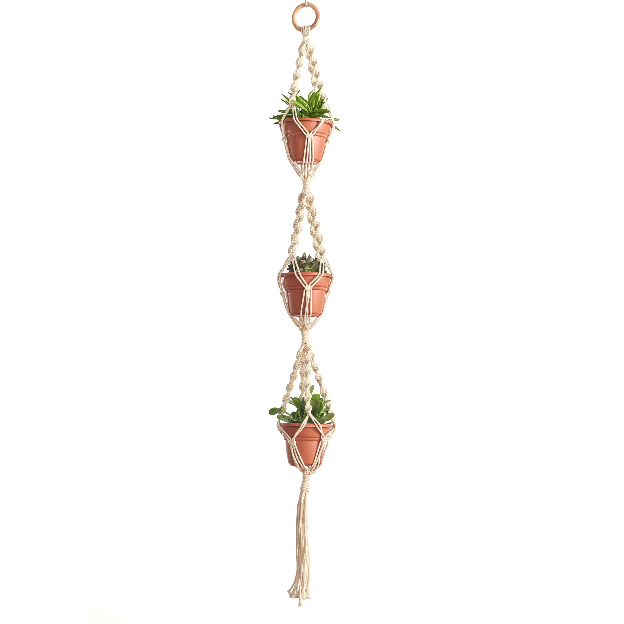 PRIMITIVE PLANTERS Primitive 56" Mini Triple Hanger — Single Unit