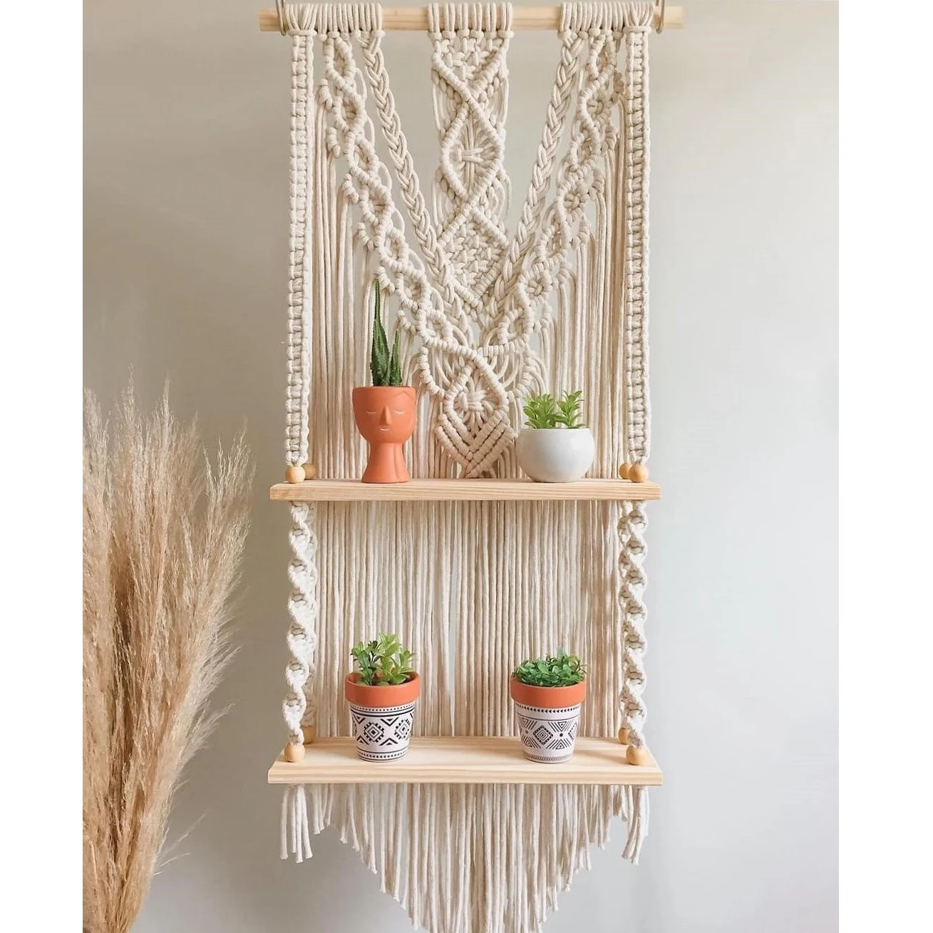 PRIMITIVE PLANTERS Primitive 2-Tier Hanging Tables — Single Unit