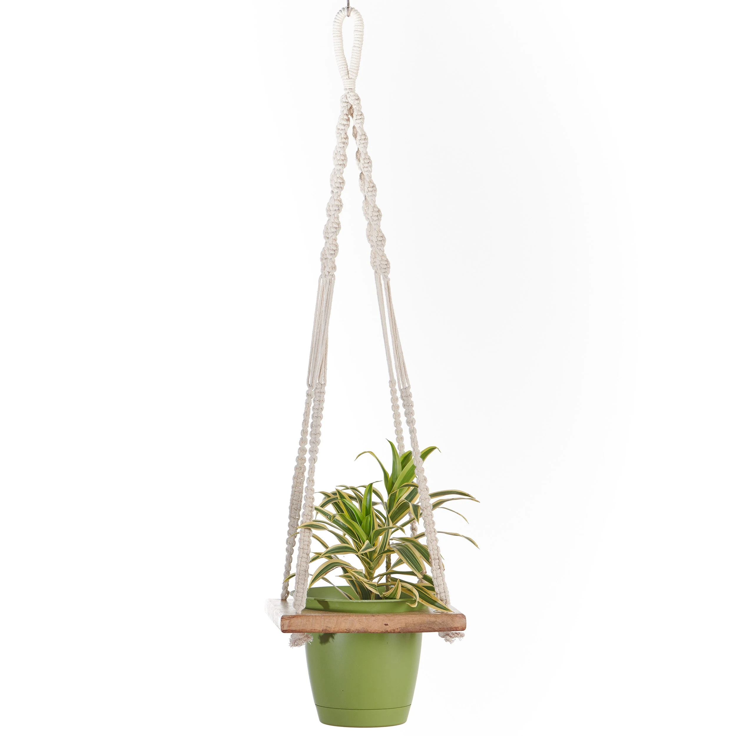 PRIMITIVE PLANTERS Primitive 10" Square Cutout Hanging Table — Single Unit