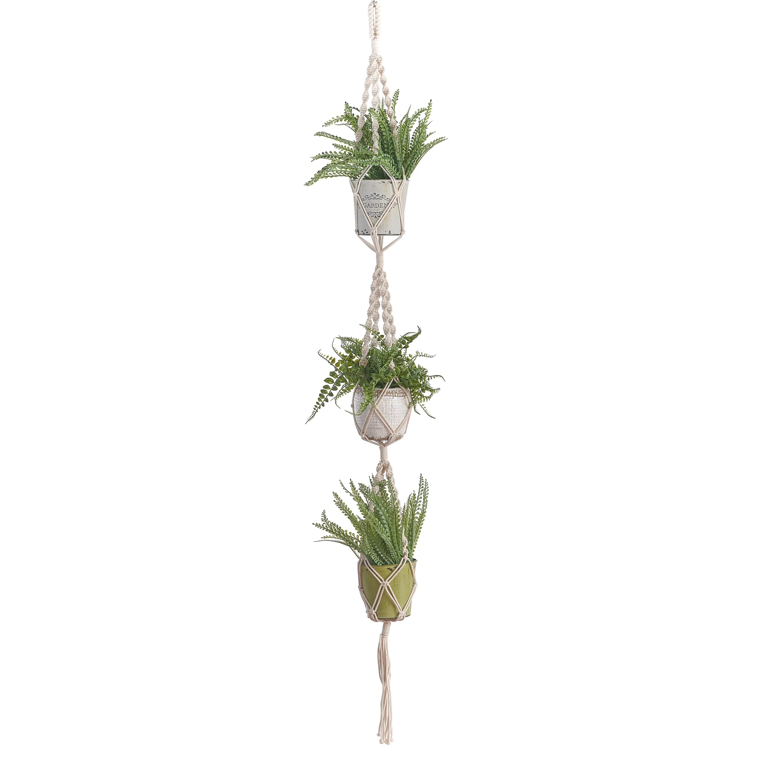PRIMITIVE PLANTERS Primitive 70" Large Triple Hanger — Single Unit