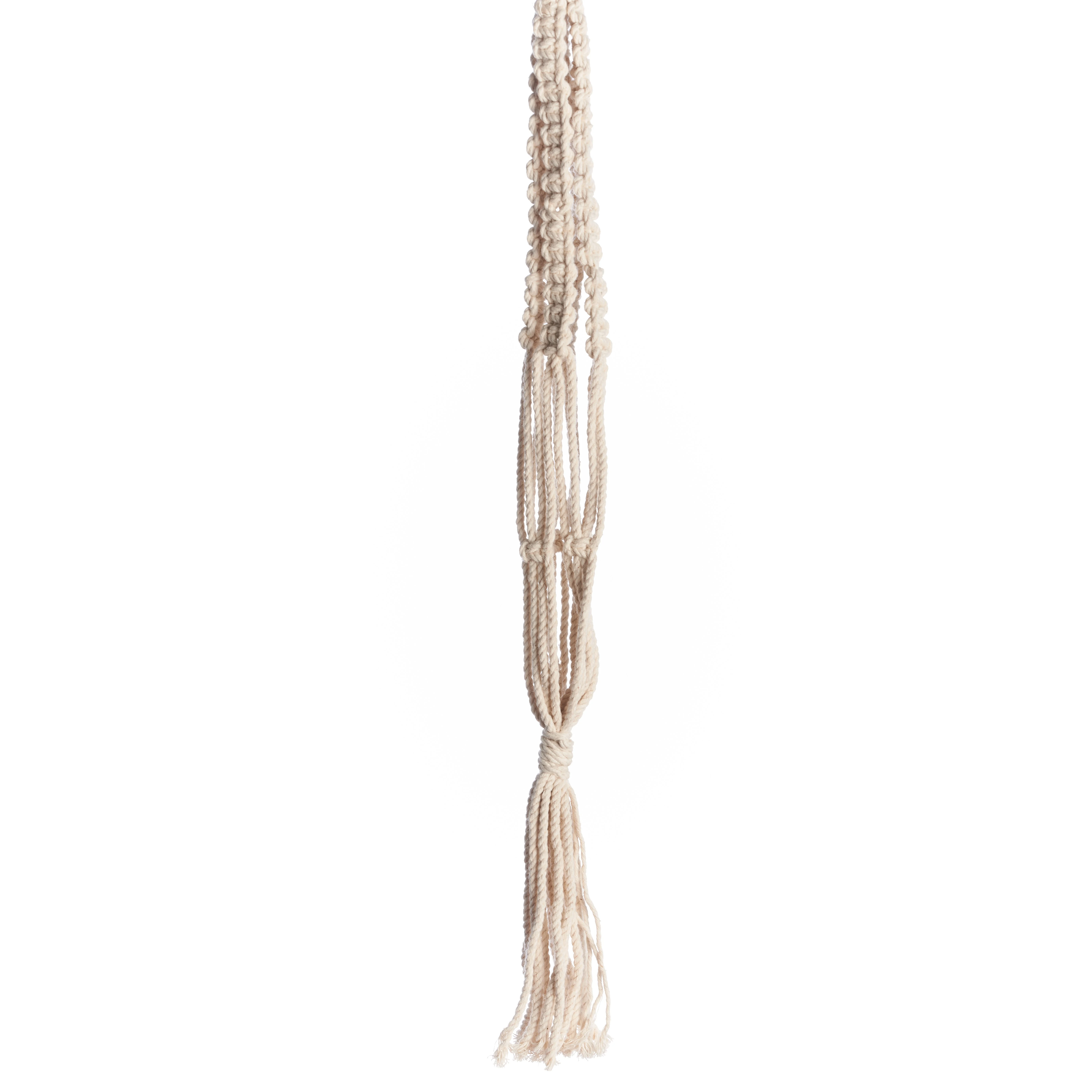 PRIMITIVE PLANTERS Primitive 17" Mini Woven Hanger Zig Zag — Single Unit