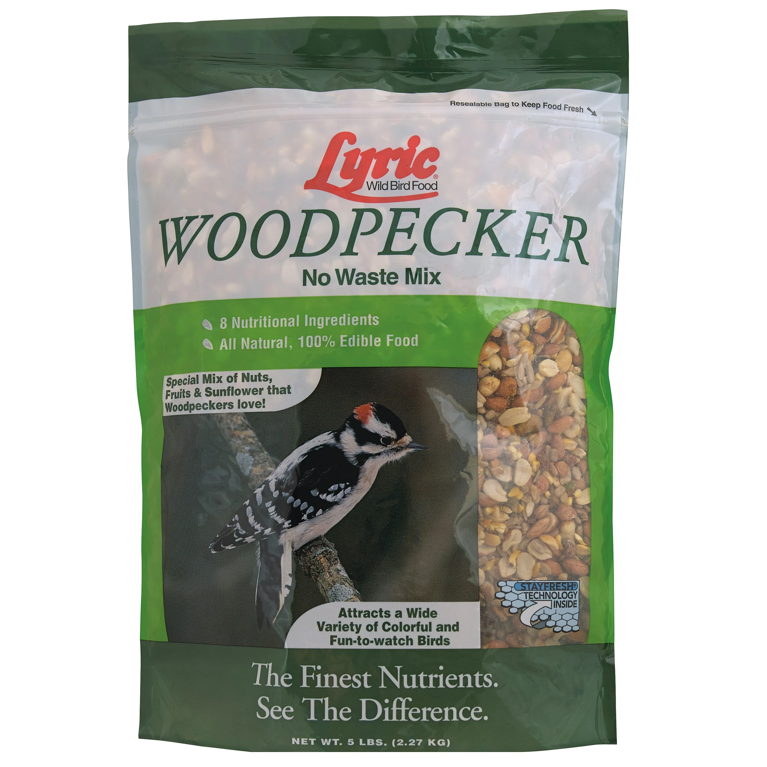 LEBANON SEABOARD CORPORATION Lyric 5# Woodpecker Bird Food Cube Green — Single Unit