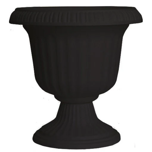THE AMES COMPANIES, INC. Southern Patio 19" Utopian Urn Black — Single Unit
