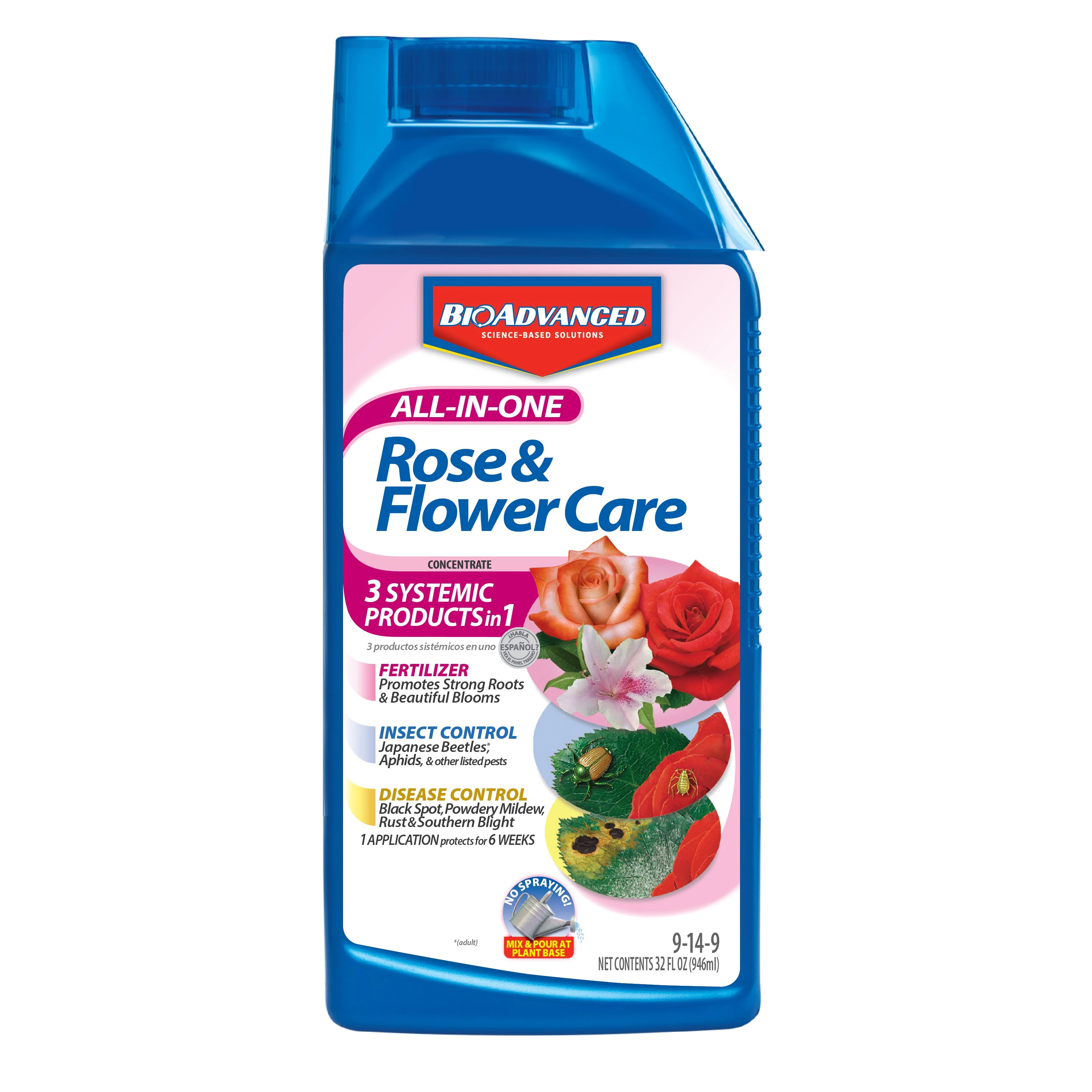 SBM LIFE SCIENCE CORP BioAdvanced 32oz All-In-One Rose & Flower Care Concentrate (Keywords: Bayer ) — Single Unit