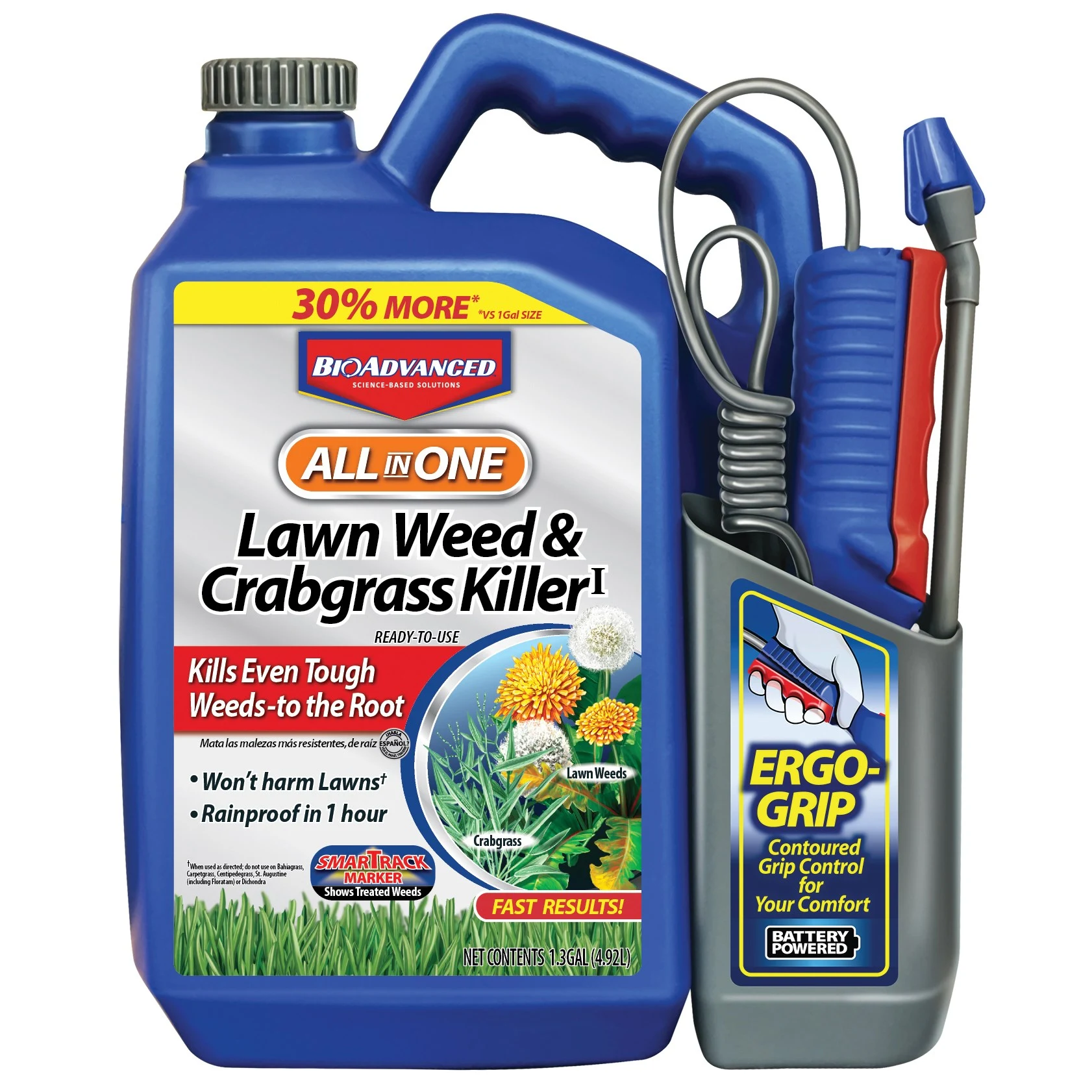 SBM LIFE SCIENCE CORP BioAdvanced 1.3gal All-In-One Lawn Weed & Crabgrass Killer Power Spray (Keywords: Bayer ) — Single Unit