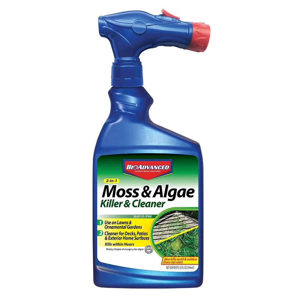 SBM LIFE SCIENCE CORP BioAdvanced 32oz 2-In-1 Moss & Algae Killer RTS (Keywords: Bayer ) — Single Unit