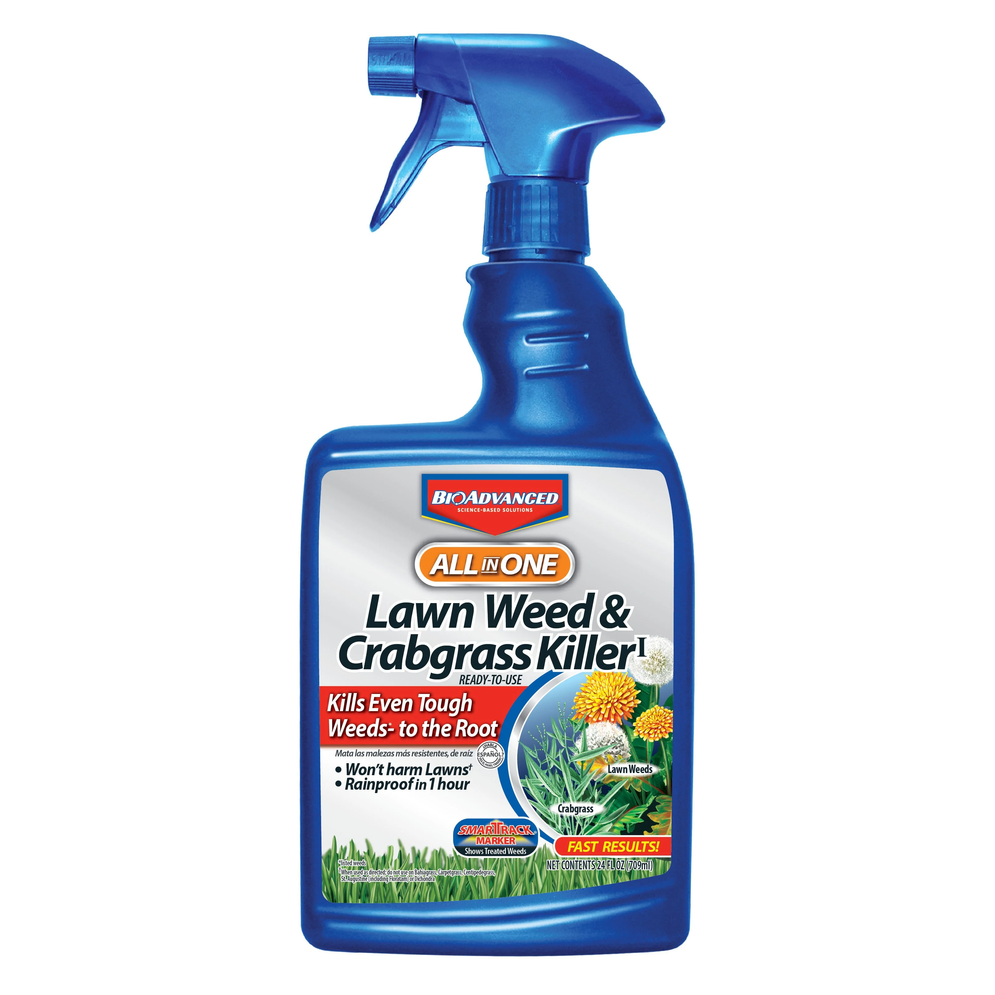 SBM LIFE SCIENCE CORP BioAdvanced 24oz All-In-One Lawn Weed & Crabgrass Killer RTU (Keywords: Bayer ) — Single Unit