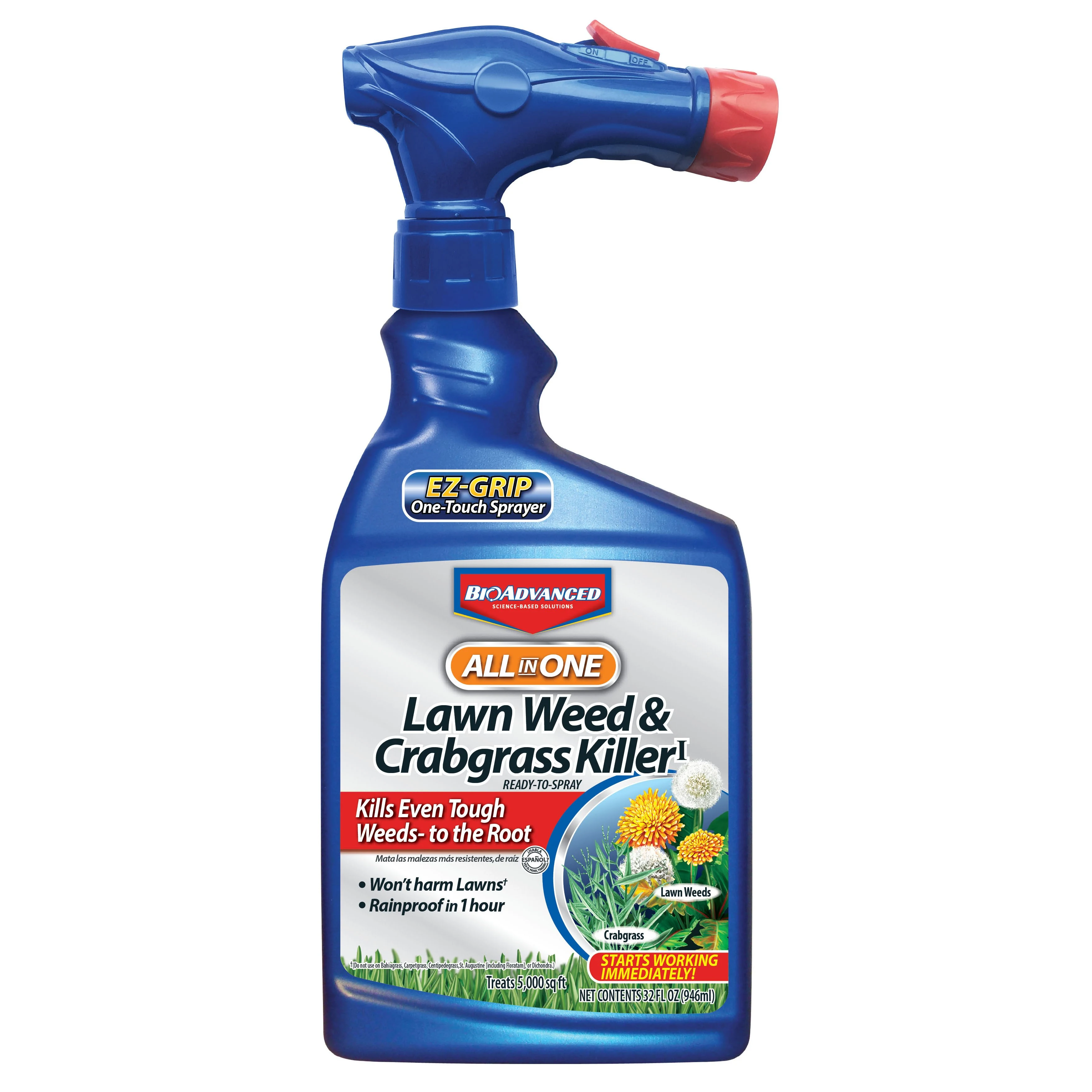SBM LIFE SCIENCE CORP BioAdvanced 32oz All-In-One Lawn Weed & Crabgrass Killer RTS (Keywords: Bayer ) — Single Unit