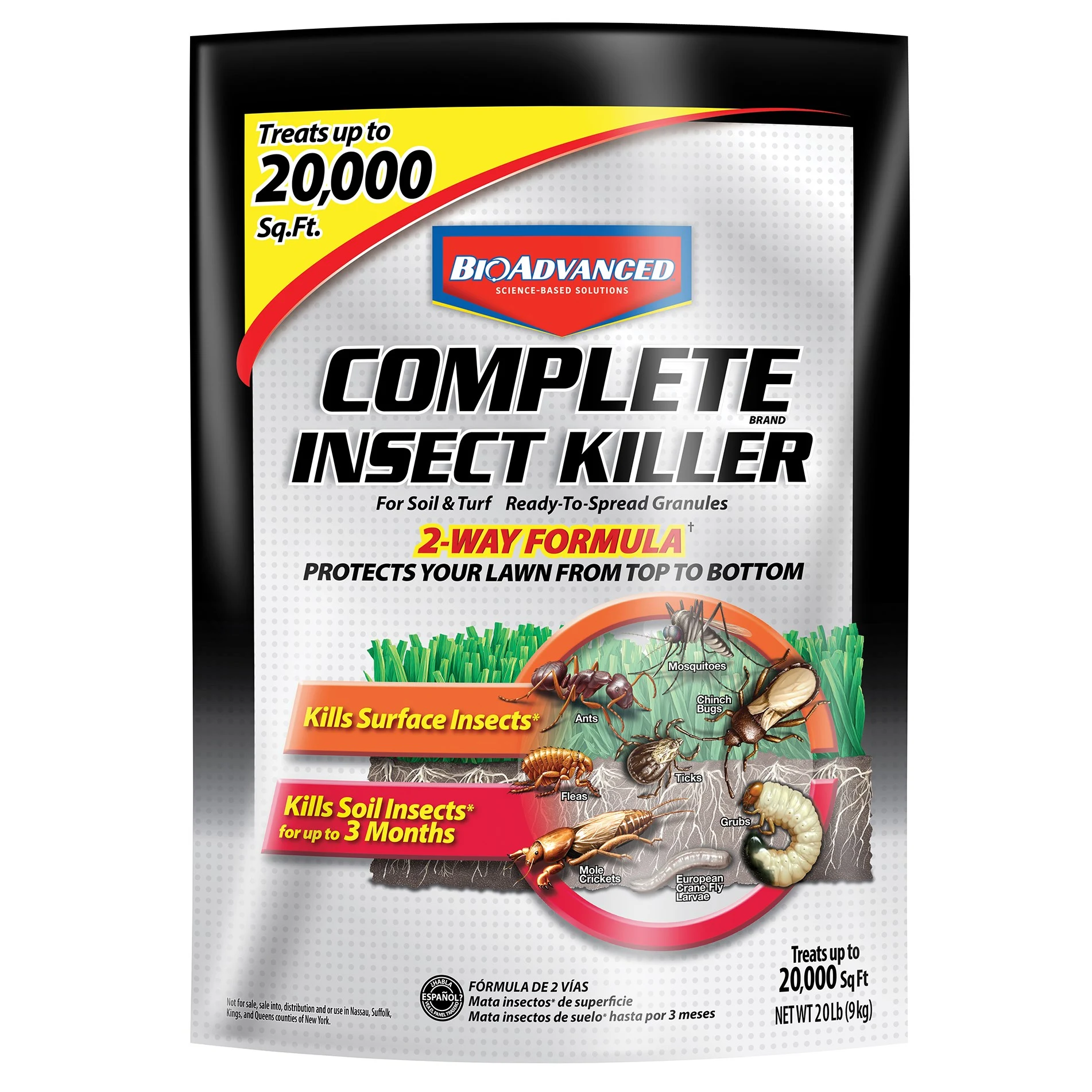 SBM LIFE SCIENCE CORP BioAdv 20# Complete Insect Kill Soil Granules — Single Unit