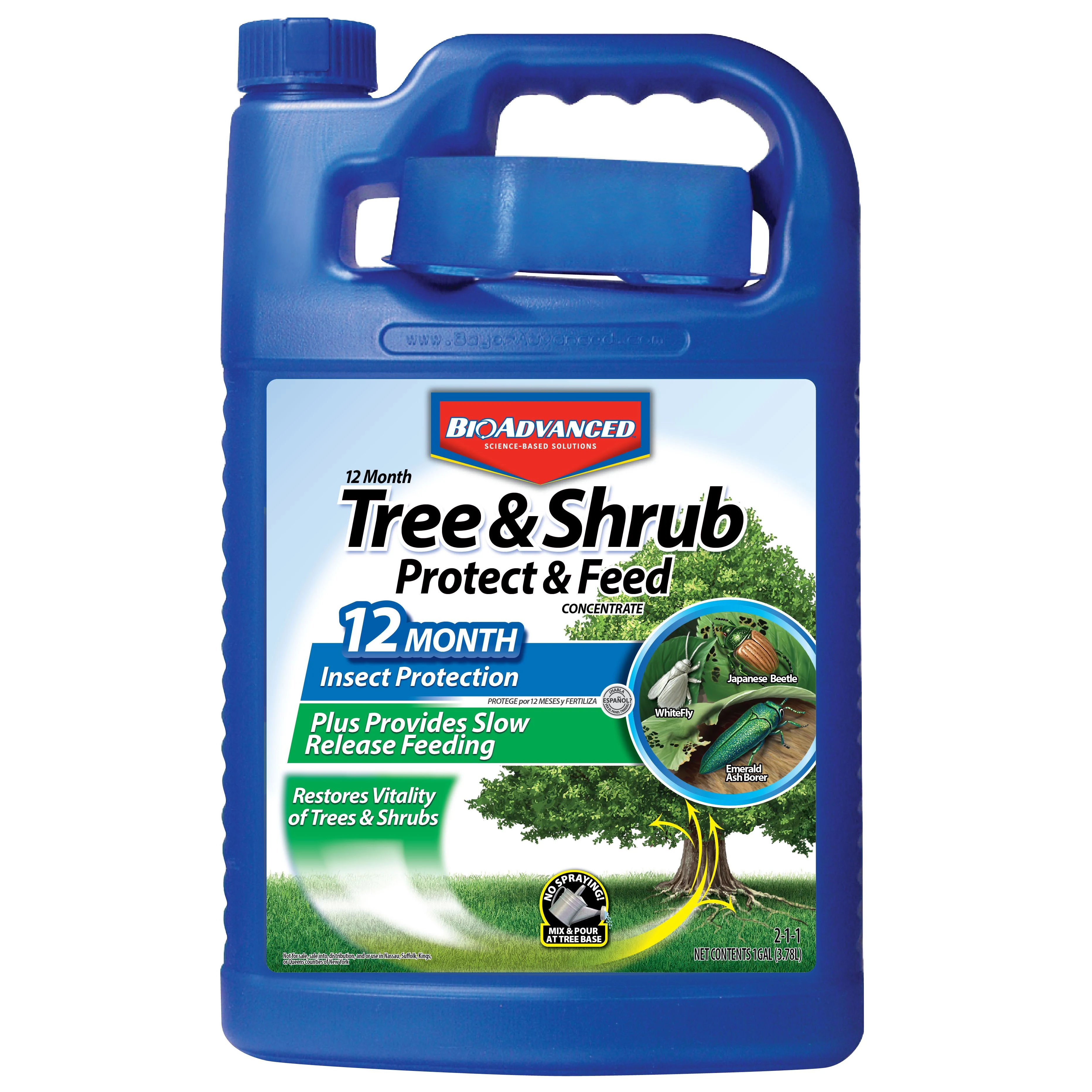 SBM LIFE SCIENCE CORP BioAdvanced 1gal 12 Month Tree & Shrub Protect & Feed Concentrate *OK for NY* (Keywords: Bayer ) — Single Unit