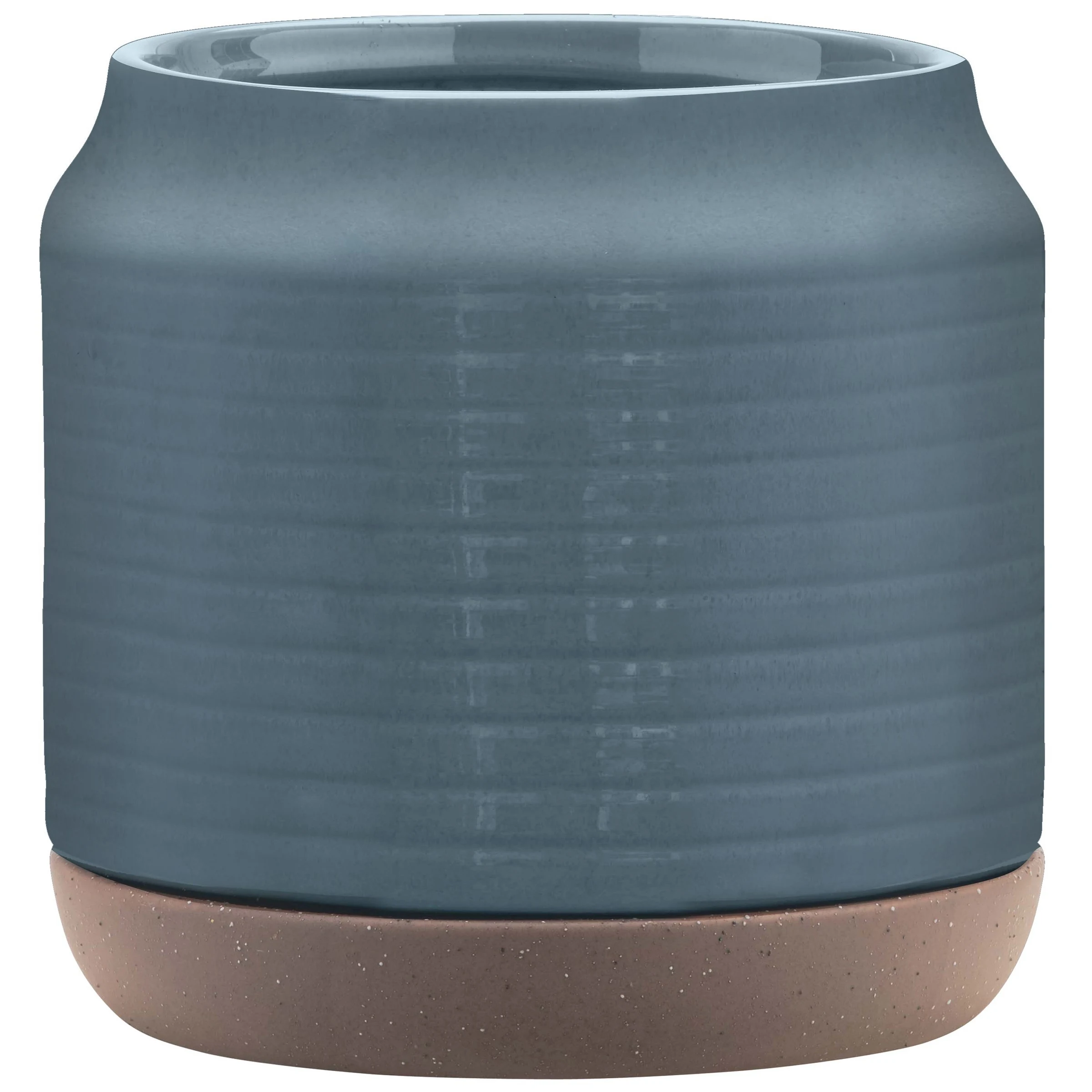 THE AMES COMPANIES, INC. Southern Patio 6" Oakland Planter Blue Finish — Single Unit